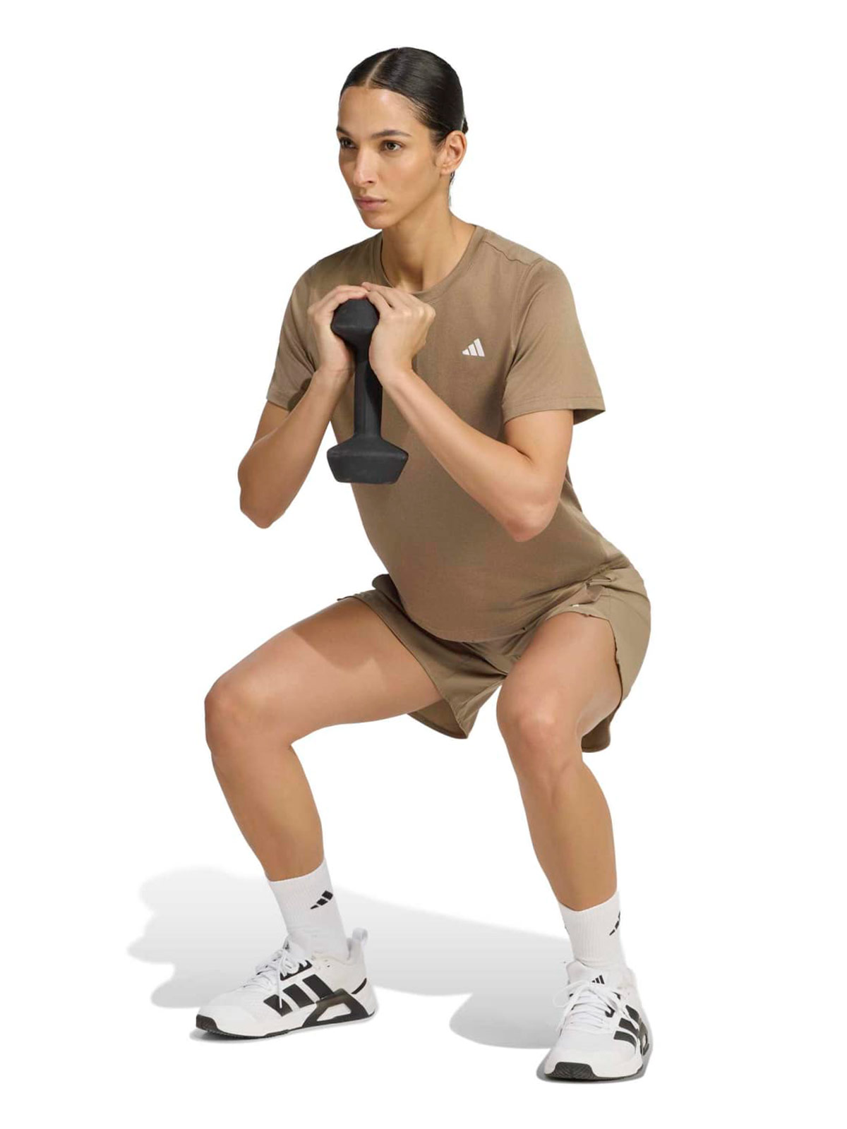 POLO MANGA CORTA MUJER ADIDAS BEIGE WORKOUT - 5