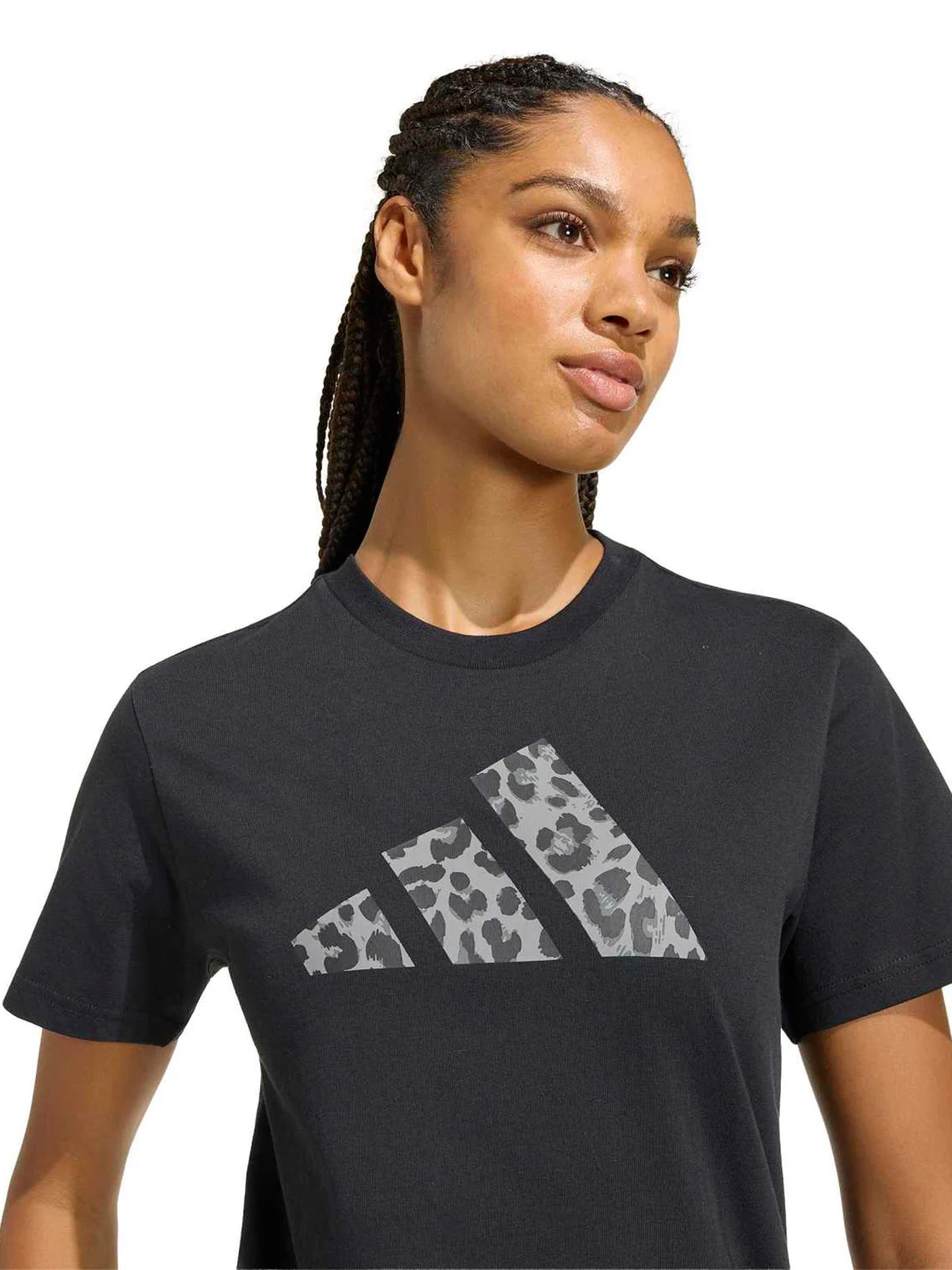 POLO MANGA CORTA ALGODÓN MUJER ADIDAS NEGRO GRAPHIC ANIMAL - 3