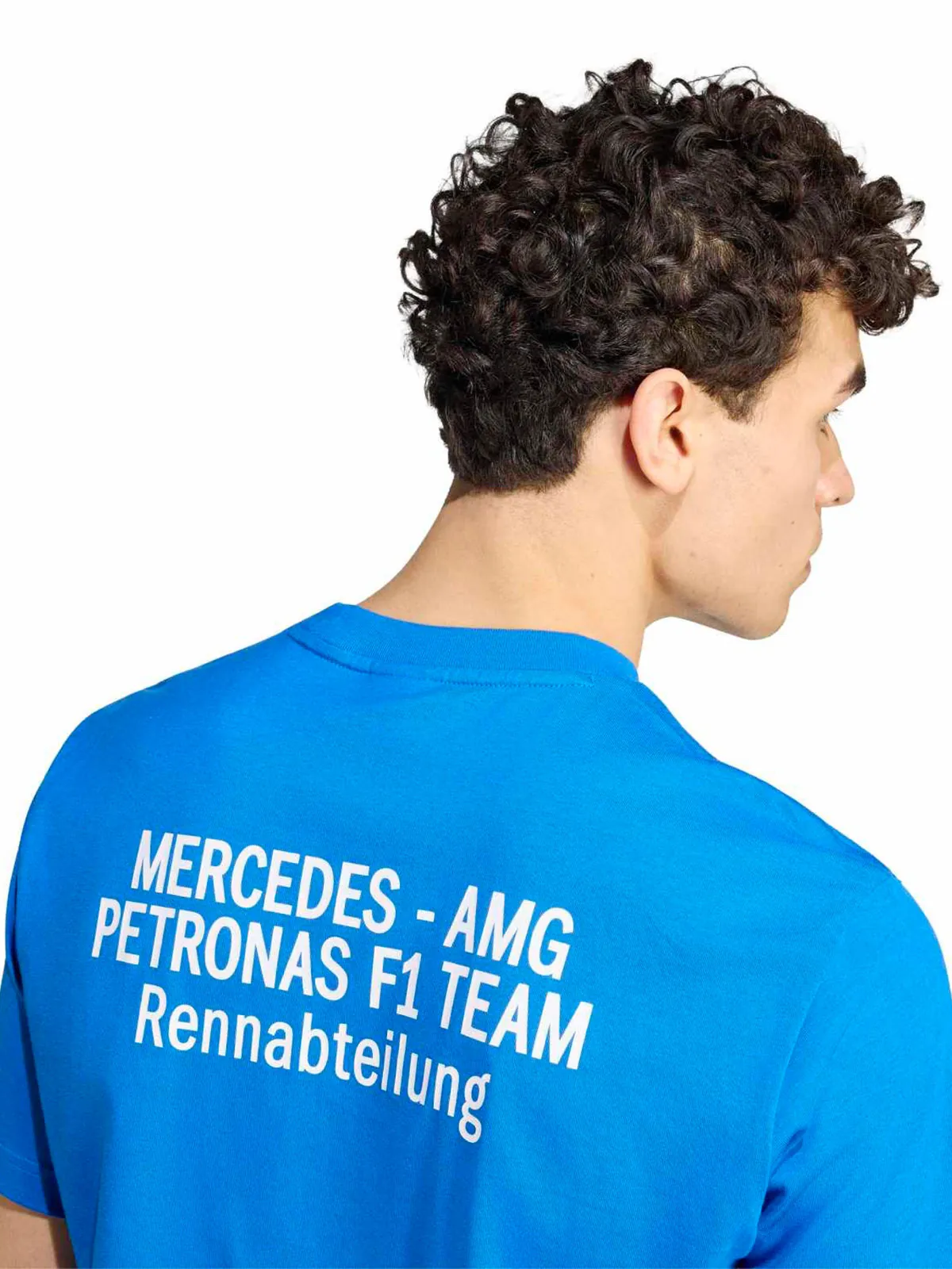 POLO HOMBRE ADIDAS MERCEDES AMG PETRONAS F1 TEAM BLUE WONDER - 4
