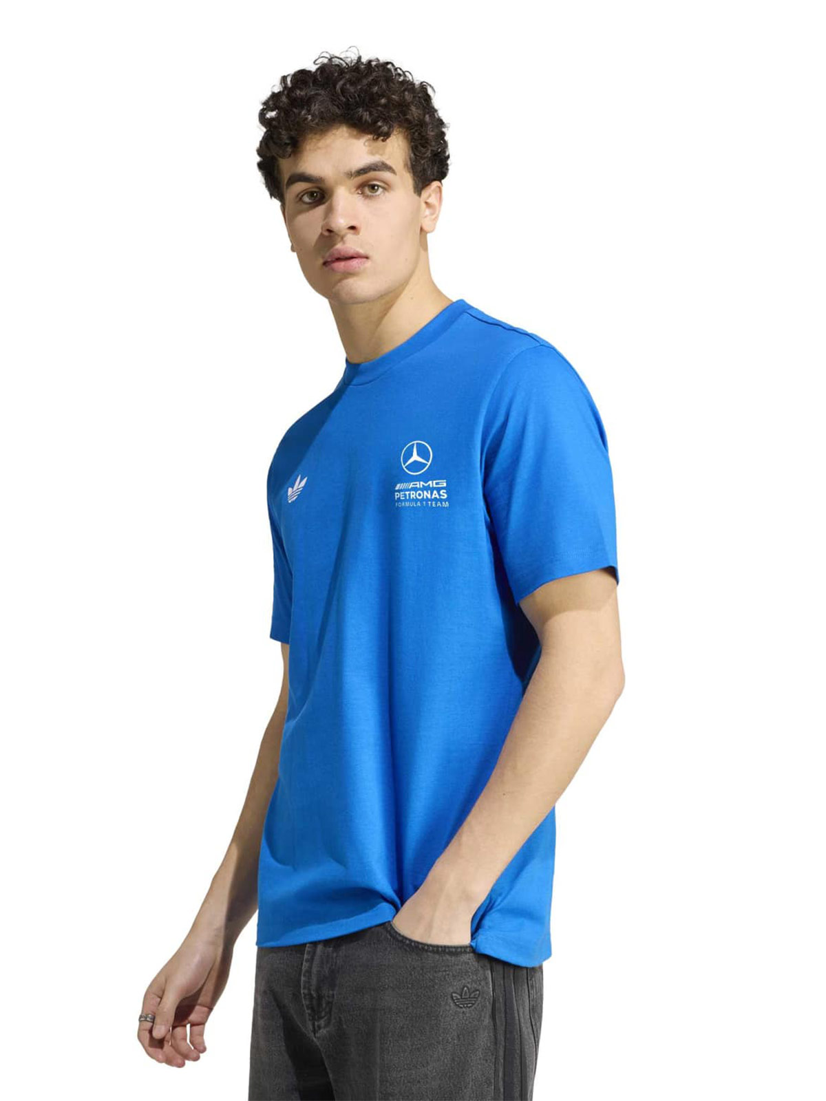 POLO HOMBRE ADIDAS MERCEDES AMG PETRONAS F1 TEAM BLUE WONDER - 1