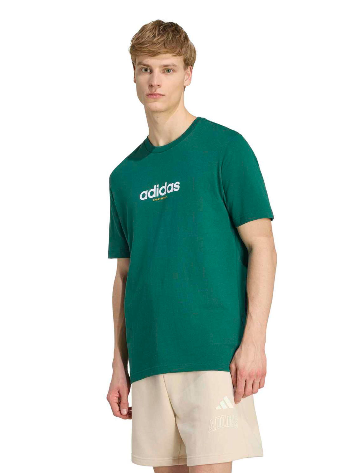 POLO MANGA CORTA HOMBRE ADIDAS VERDE - 1