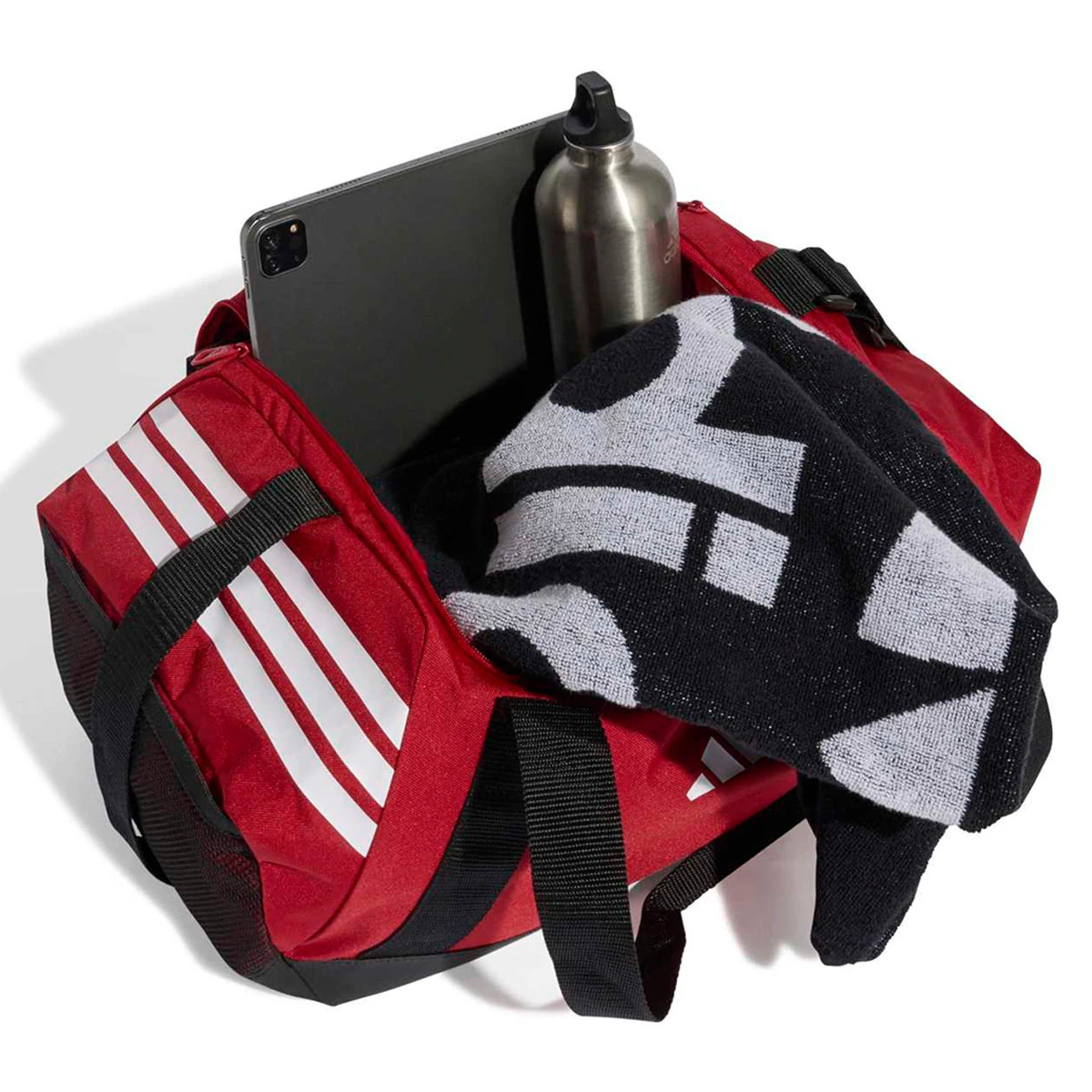 MALETA DEPORTIVA ADIDAS TIRO PEQUEÑO ROJO - 3