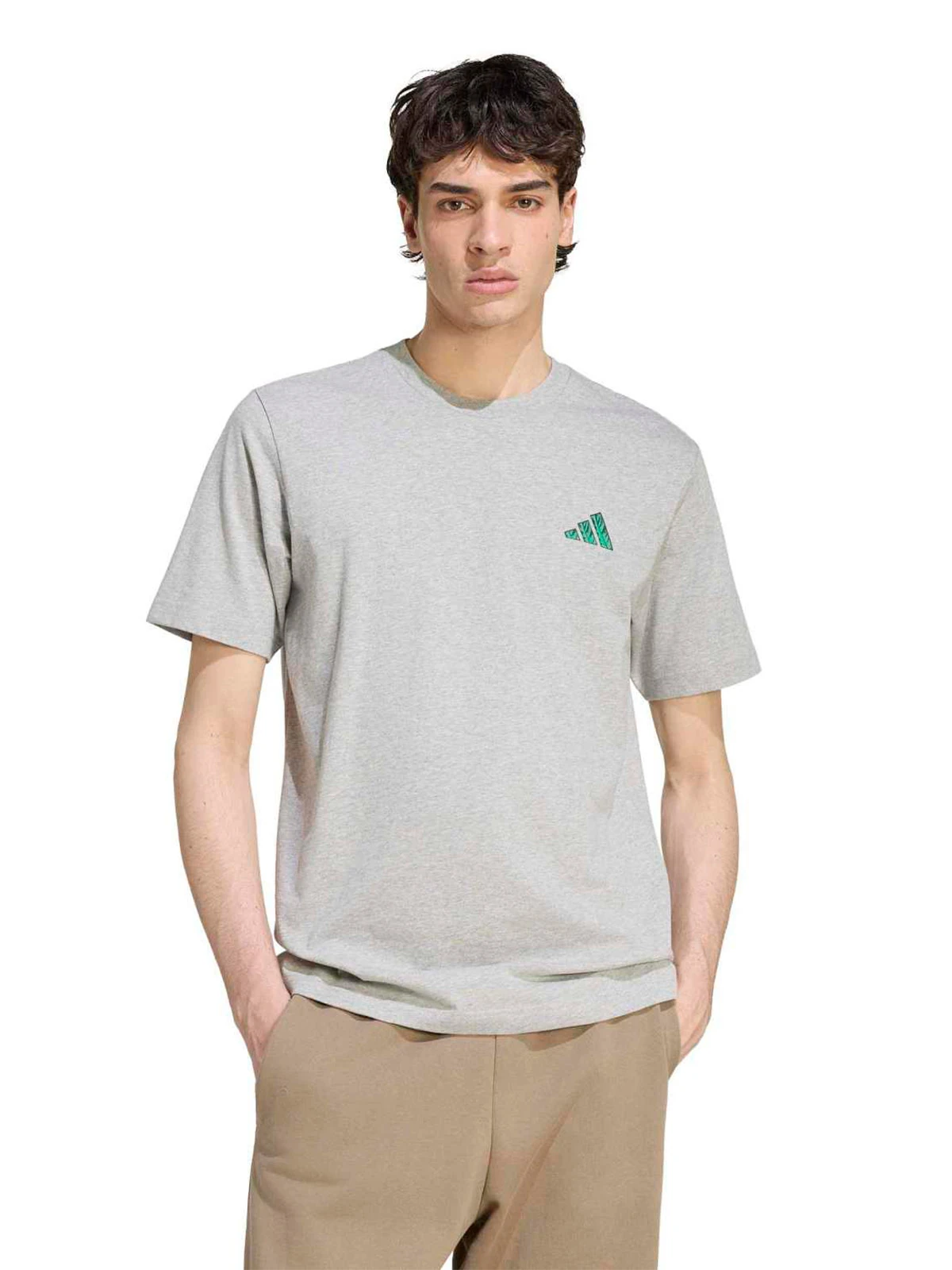 POLO MANGA CORTA HOMBRE ADIDAS GRIS - 1
