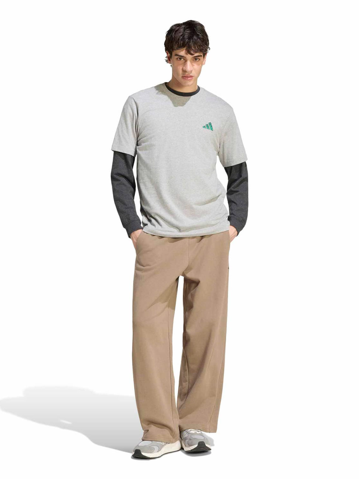 POLO MANGA CORTA HOMBRE ADIDAS GRIS - 5