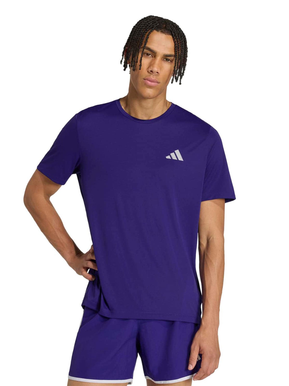 CAMISETA MANGA CORTA HOMBRE ADIDAS VIOLETA ADI365 - 1
