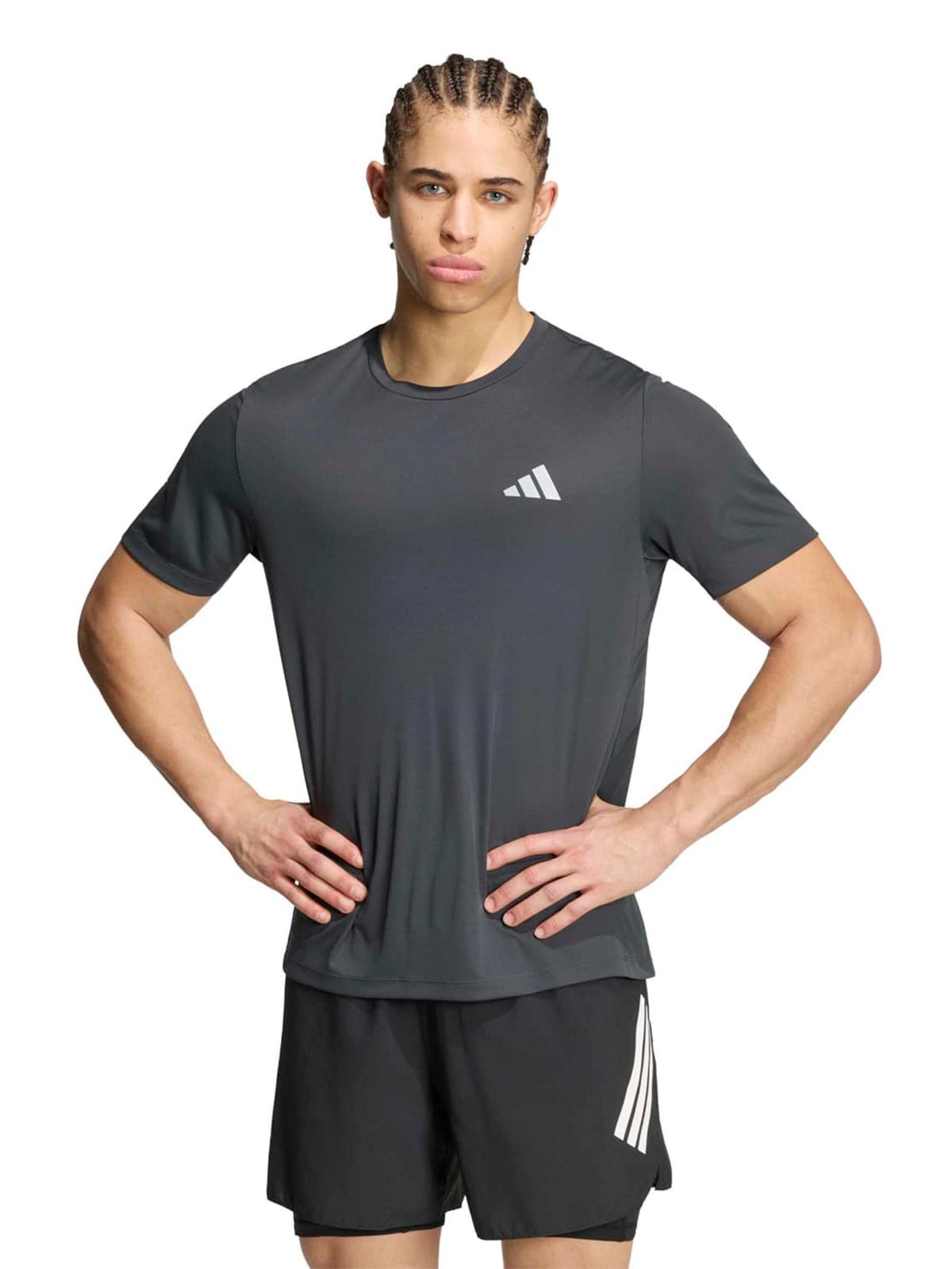 CAMISETA MANGA CORTA HOMBRE ADIDAS GRIS ADI365 - 1