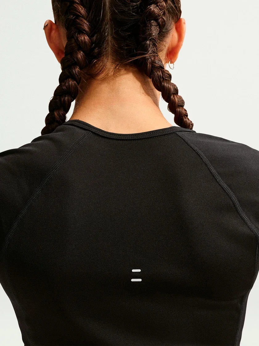 POLO MUJER NIKE NEGRO TEMPO SWOOSH - 3
