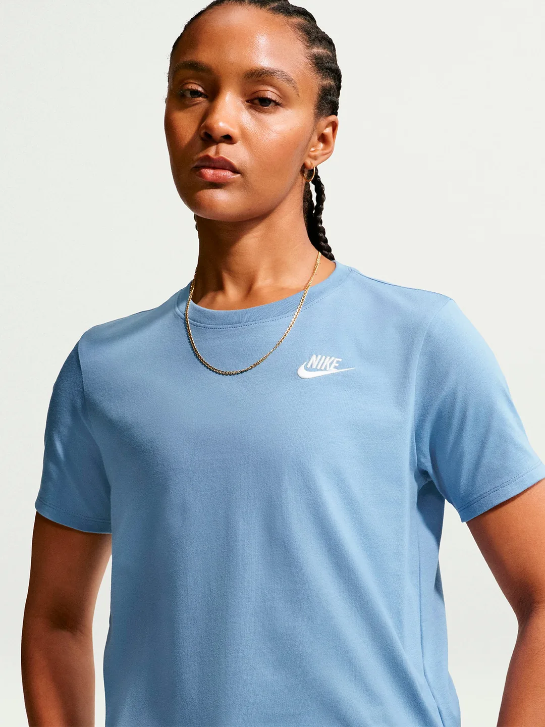 POLO MUJER NIKE CELESTE CLUB - 1