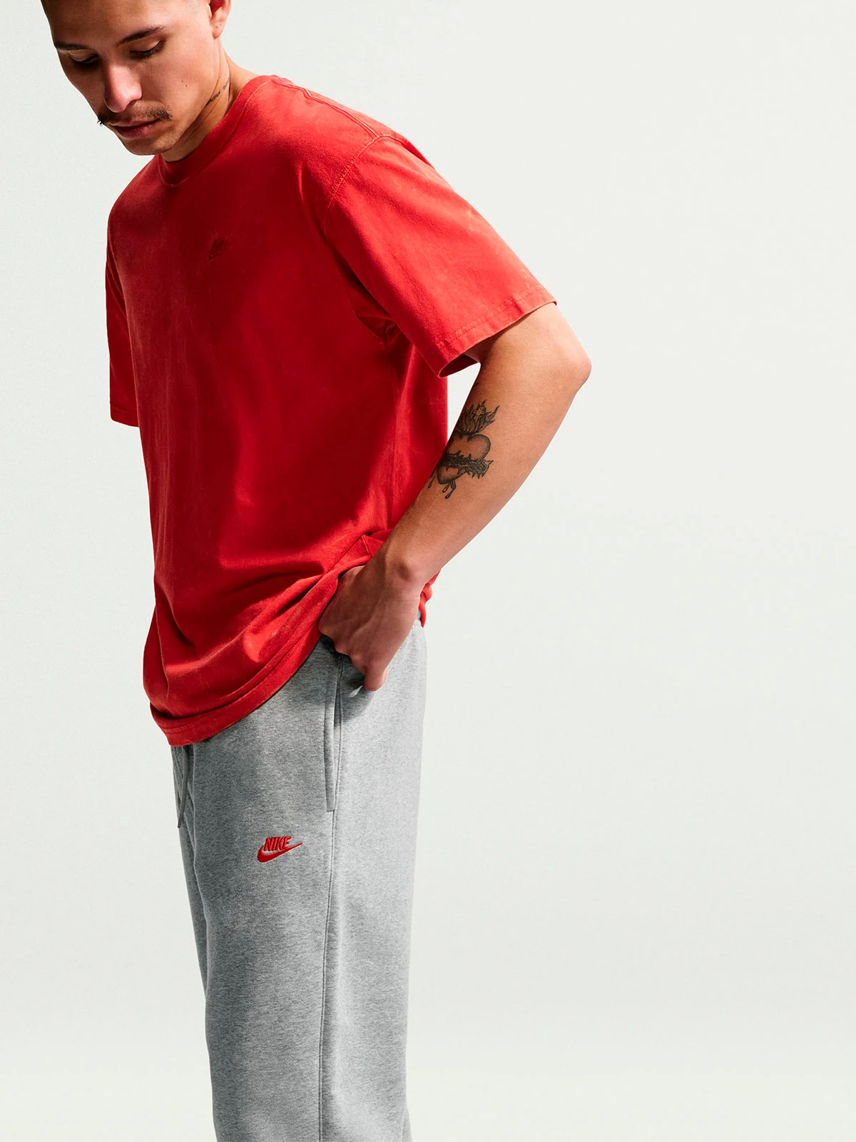 PANTALÓN BUZO ALGODÓN JOGGER HOMBRE NIKE GRIS - 3