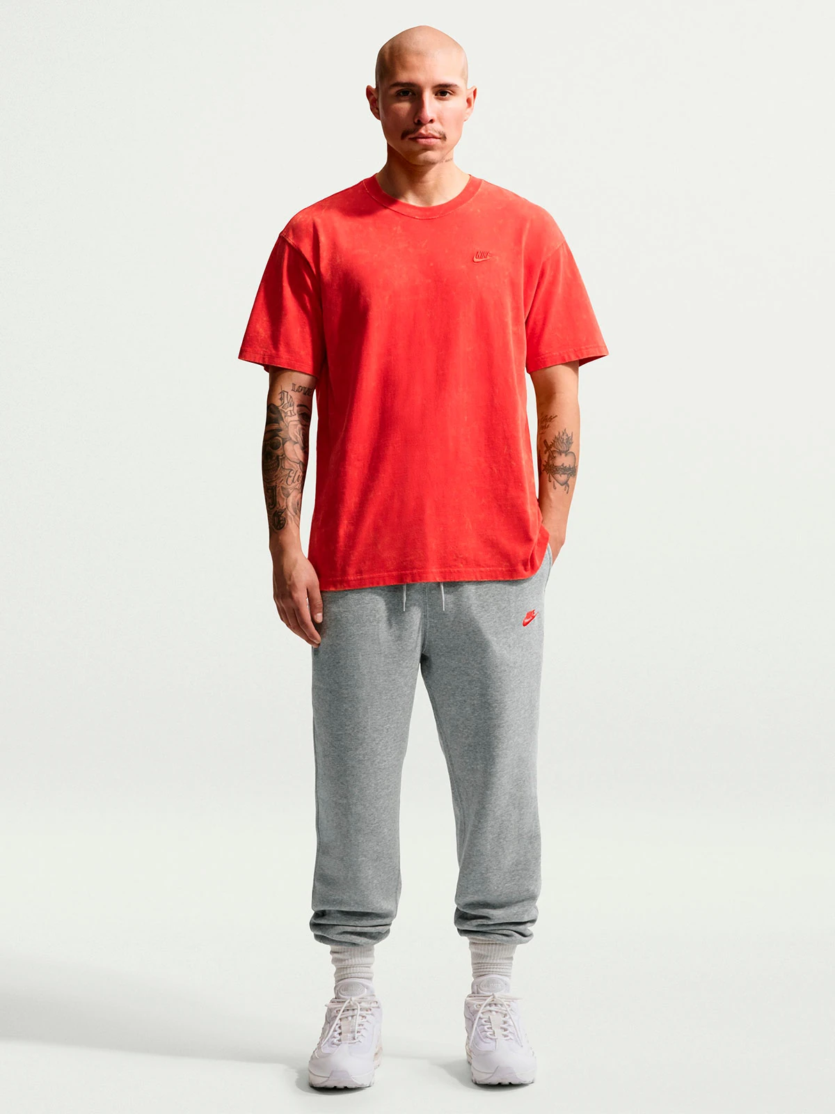 PANTALÓN BUZO ALGODÓN JOGGER HOMBRE NIKE GRIS - 1