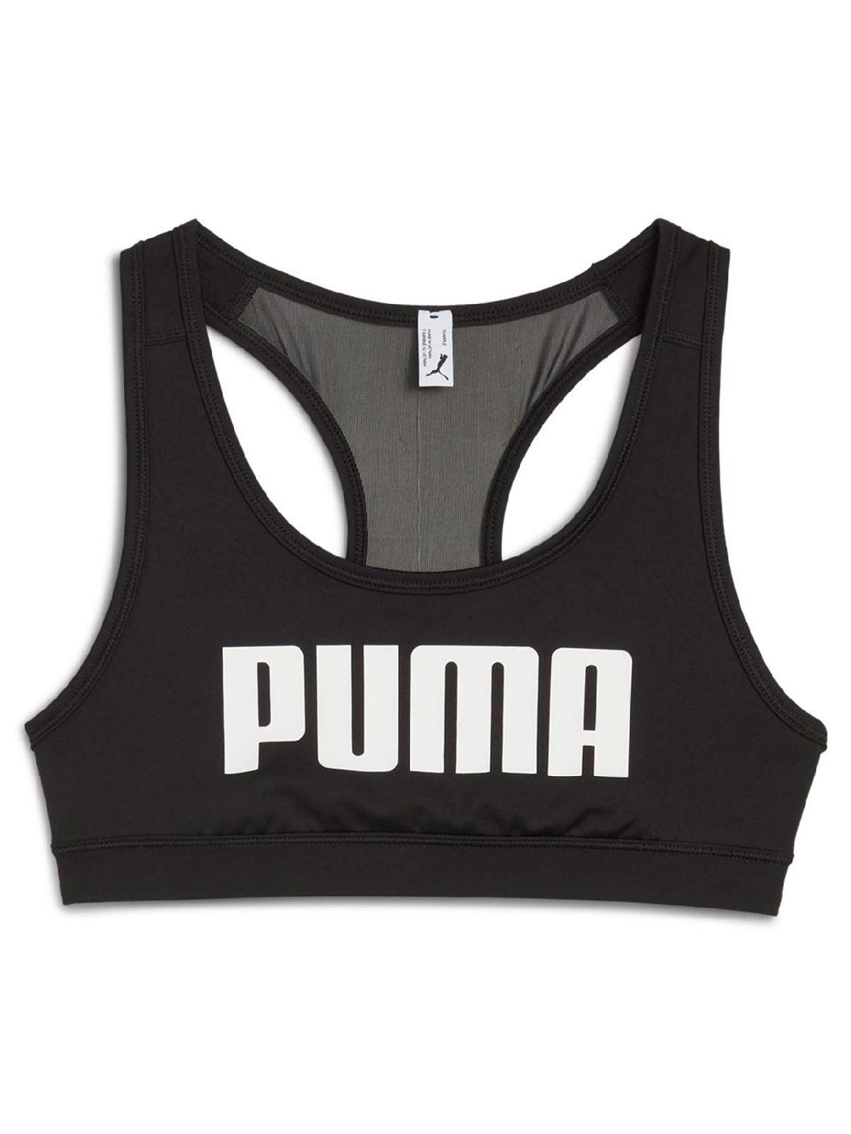 TOP DEPORTIVO MUJER PUMA NEGRO 4KEEPS BRA - 1
