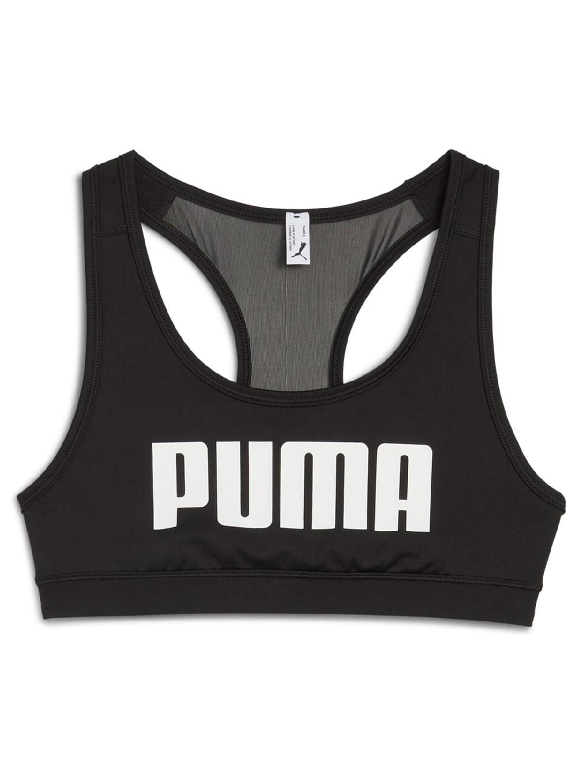 TOP DEPORTIVO MUJER PUMA NEGRO 4KEEPS BRA - 1