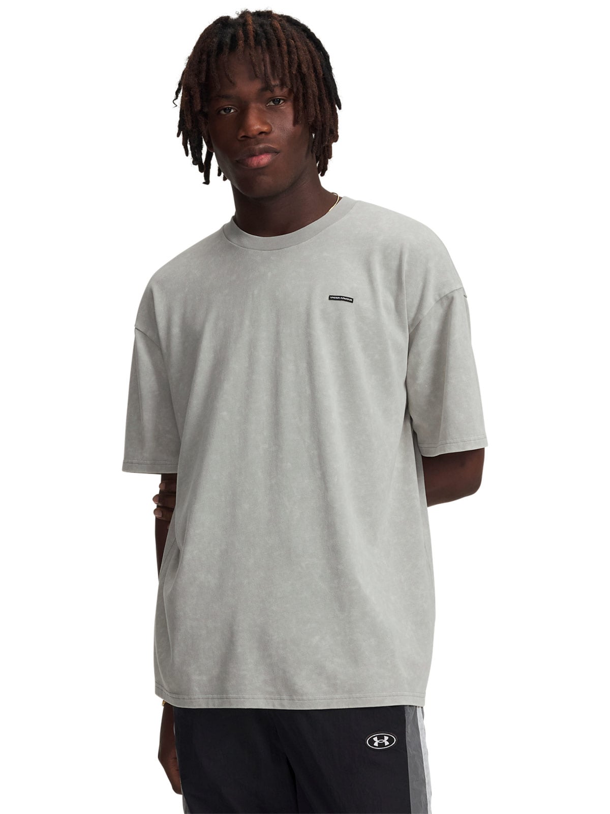 CAMISETA MANGA CORTA HOMBRE UNDER ARMOUR GRIS - 1
