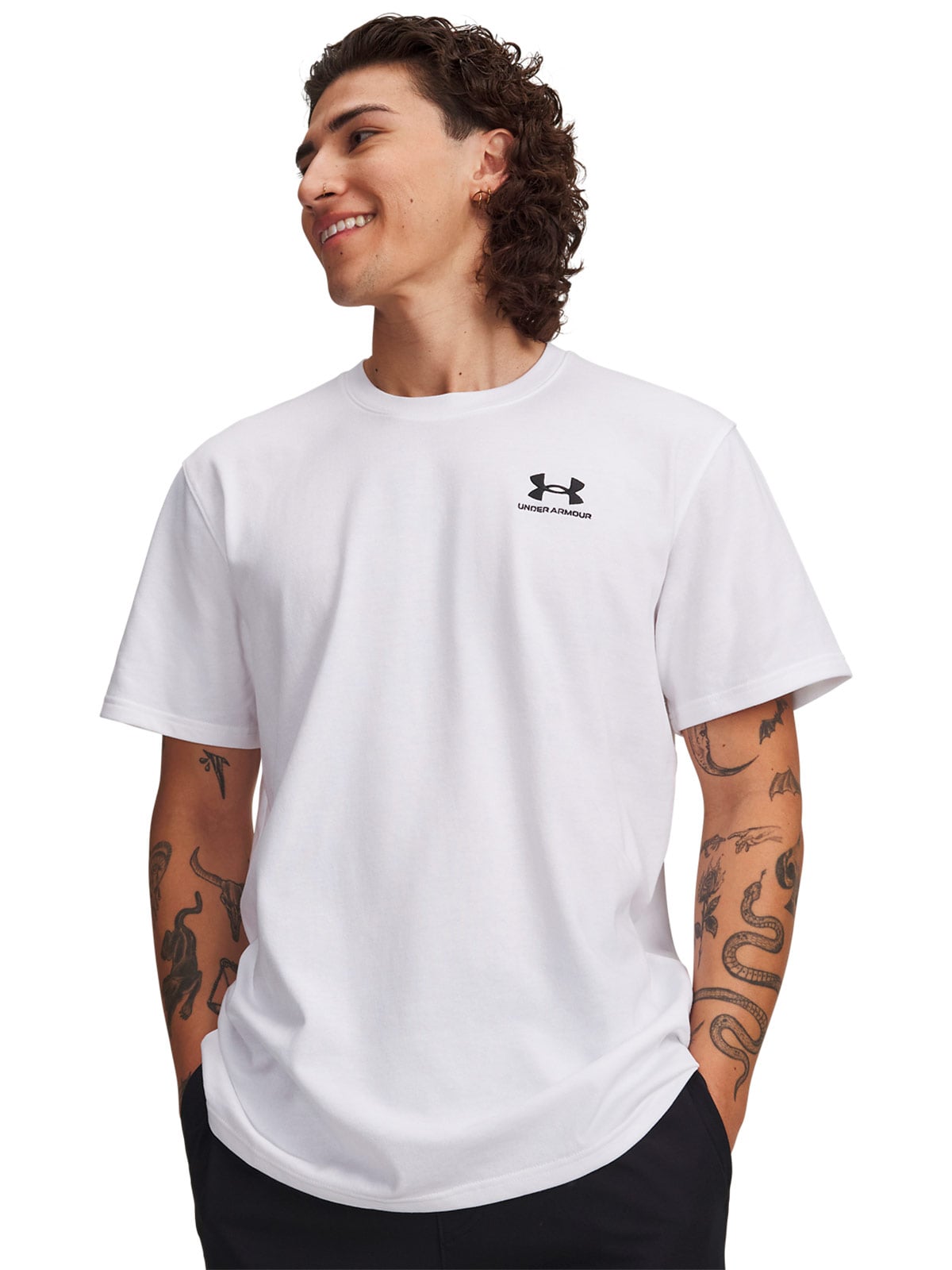 CAMISETA MANGA CORTA HOMBRE UNDER ARMOUR BLANCO - 1