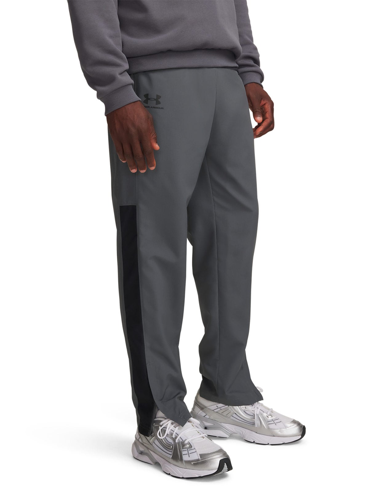 PANTALÓN BUZO HOMBRE UNDER ARMOUR GRIS - 1