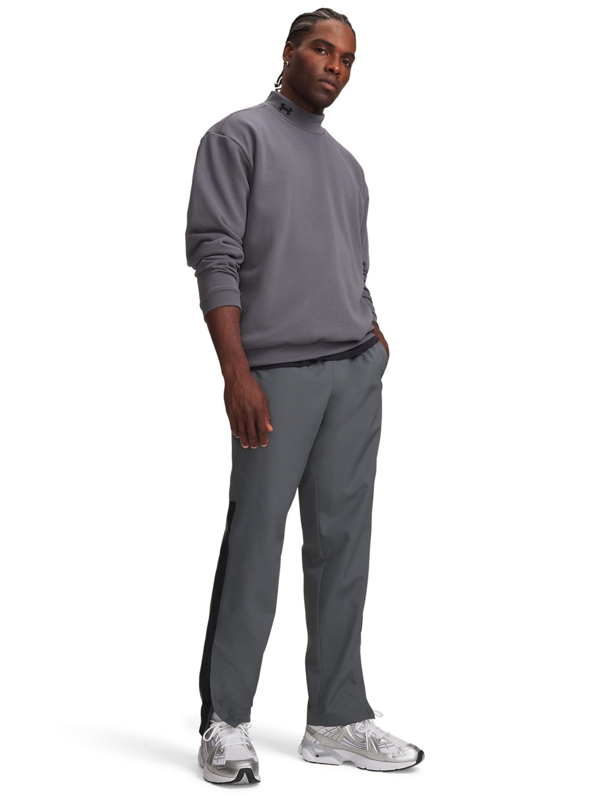 PANTALÓN BUZO HOMBRE UNDER ARMOUR GRIS - 3