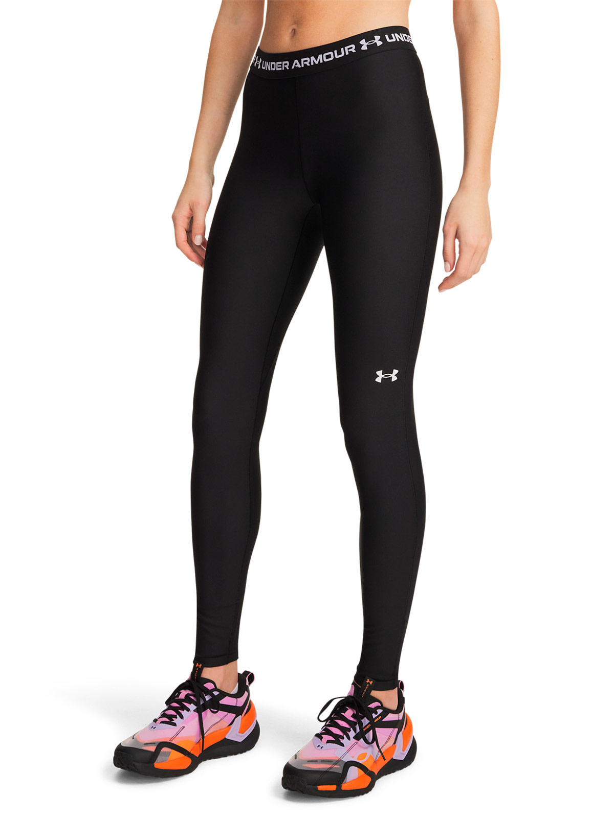 LEGGINS MUJER UNDER ARMOUR NEGRO HEATGEAR - 1