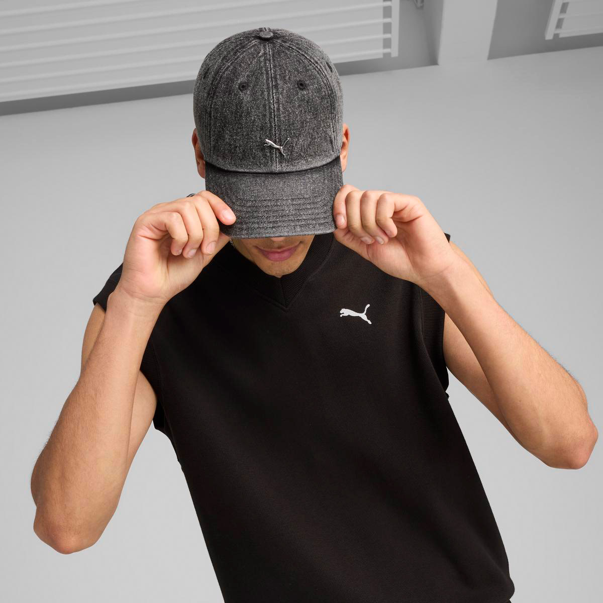 GORRO UNISEX PUMA NEGRO WARDROBE METAL DAD CAP - 3