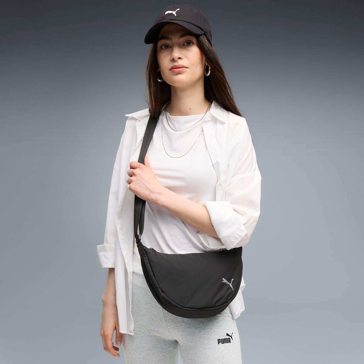 BOLSO UNISEX PUMA NEGRO HALF MOON - 4