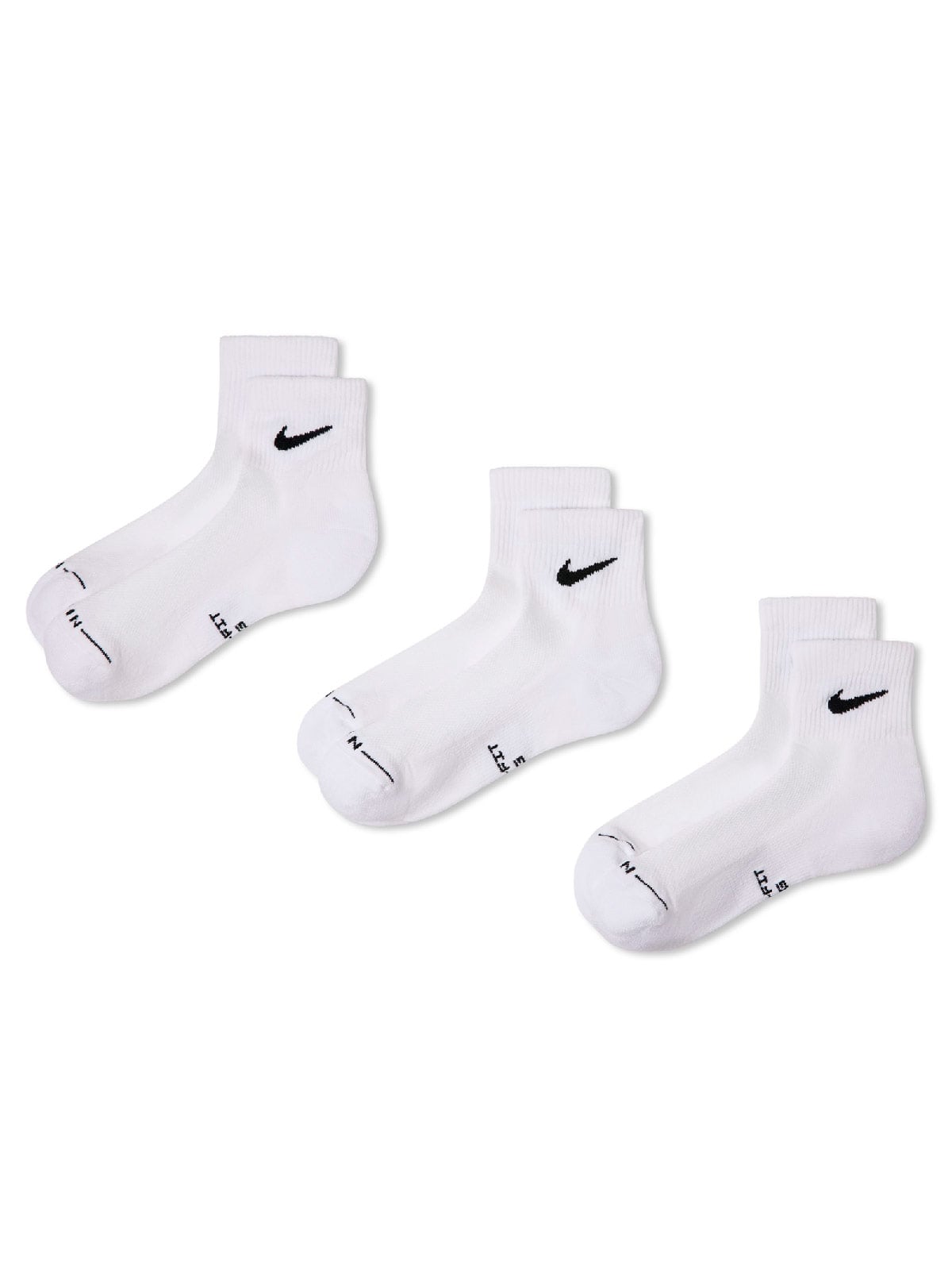PACK X3 MEDIAS CORTAS UNISEX NIKE BLANCO - 5