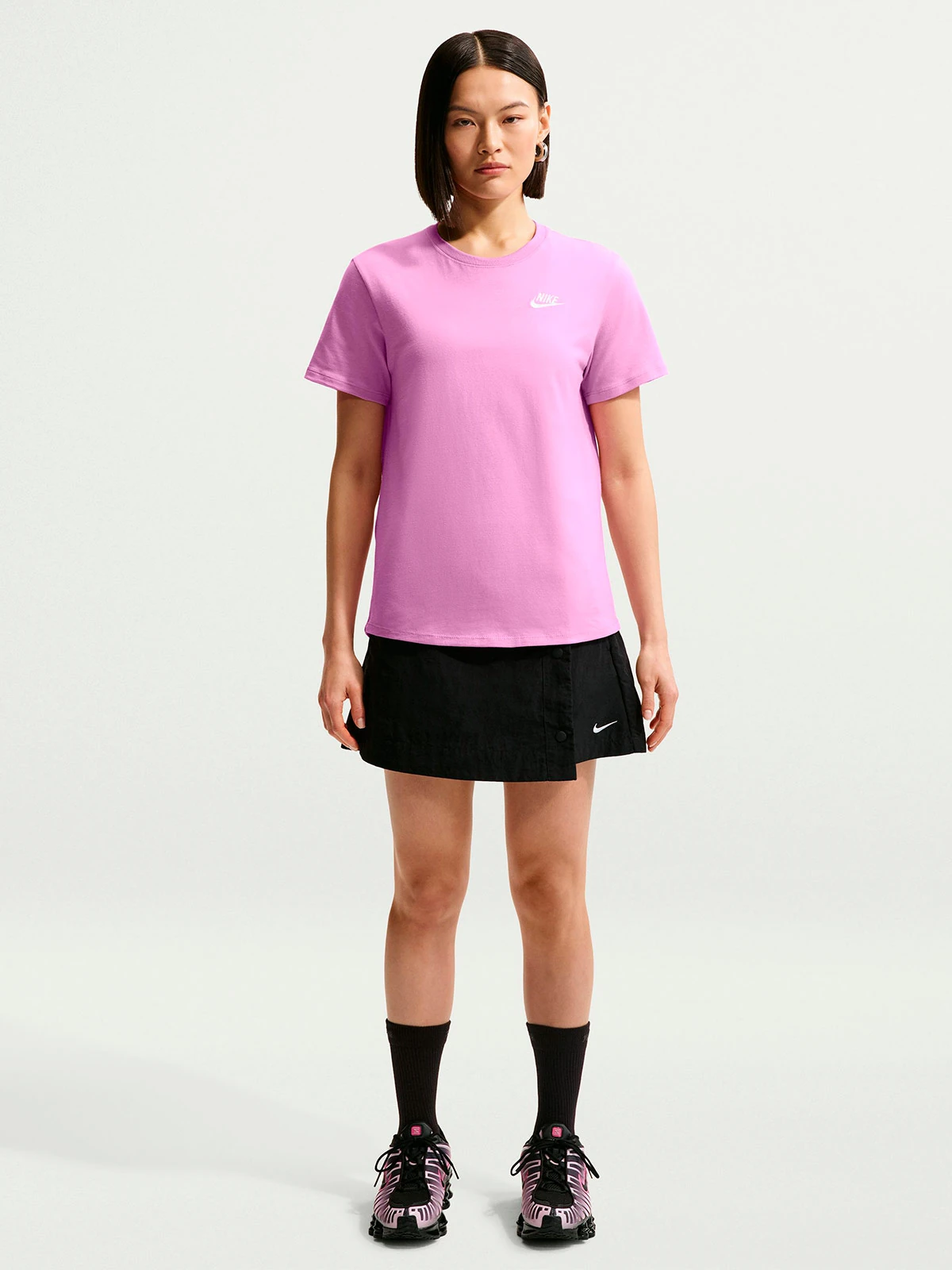 CAMISETA MANGA CORTA MUJER NIKE CLUB ESSENTIALS - 4