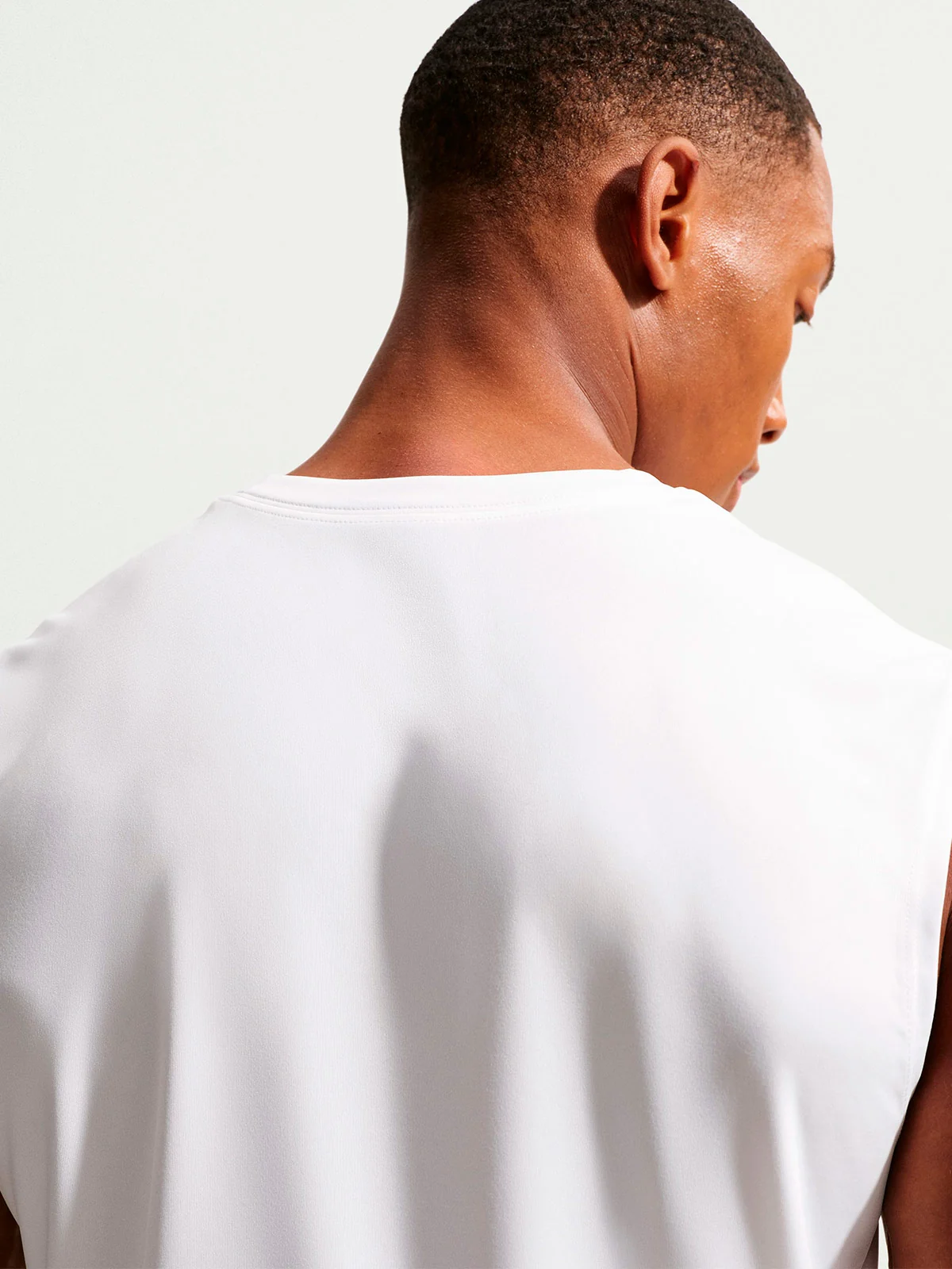 CAMISETA SIN MANGAS HOMBRE NIKE BLANCO DRY-FIT - 3