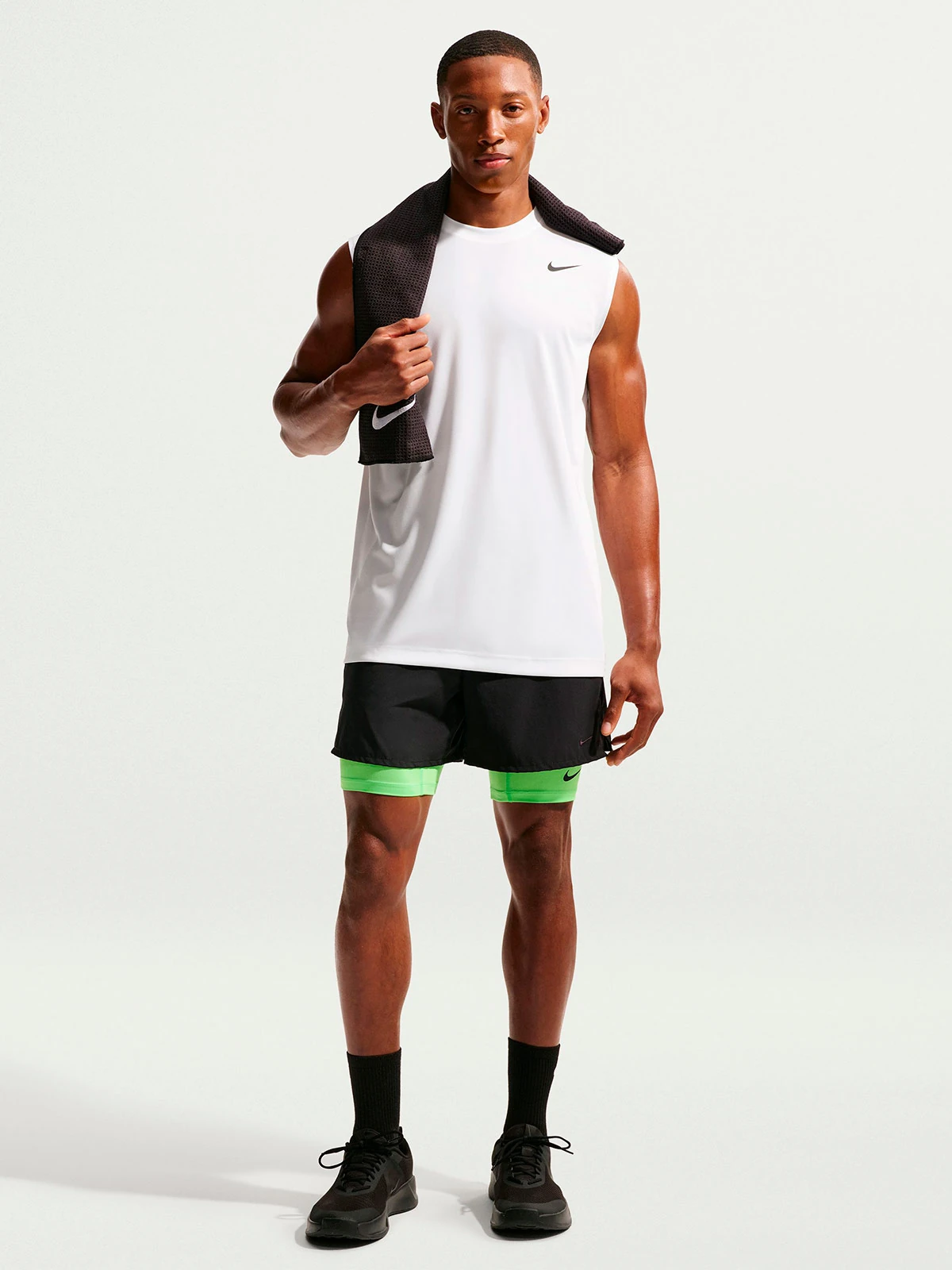 CAMISETA SIN MANGAS HOMBRE NIKE BLANCO DRY-FIT - 4