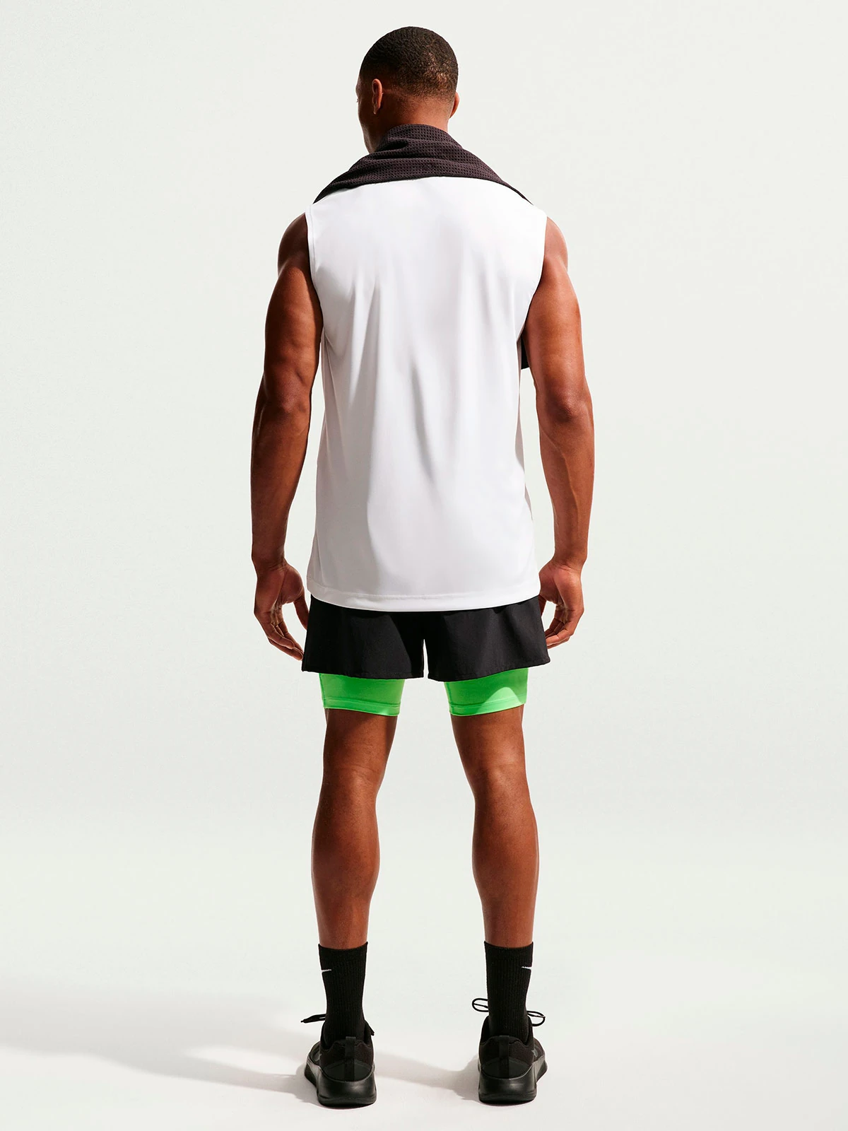 CAMISETA SIN MANGAS HOMBRE NIKE BLANCO DRY-FIT - 5