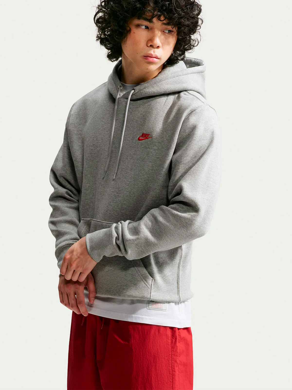 POLERA MANGA LARGA HOMBRE NIKE GRIS - 1