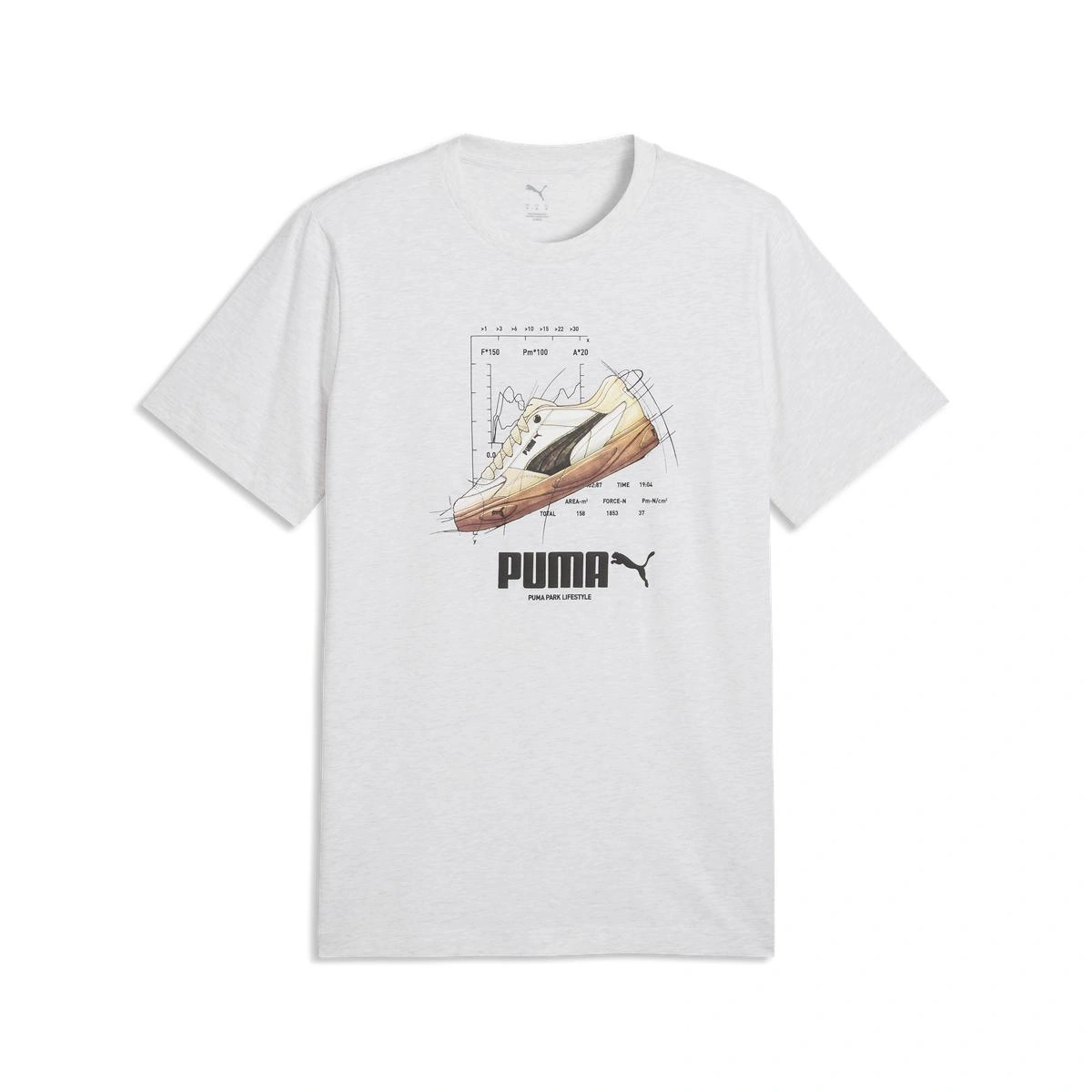 POLO HOMBRE PUMA GRAPHICS SNEAKER TEE BLANCO - 4