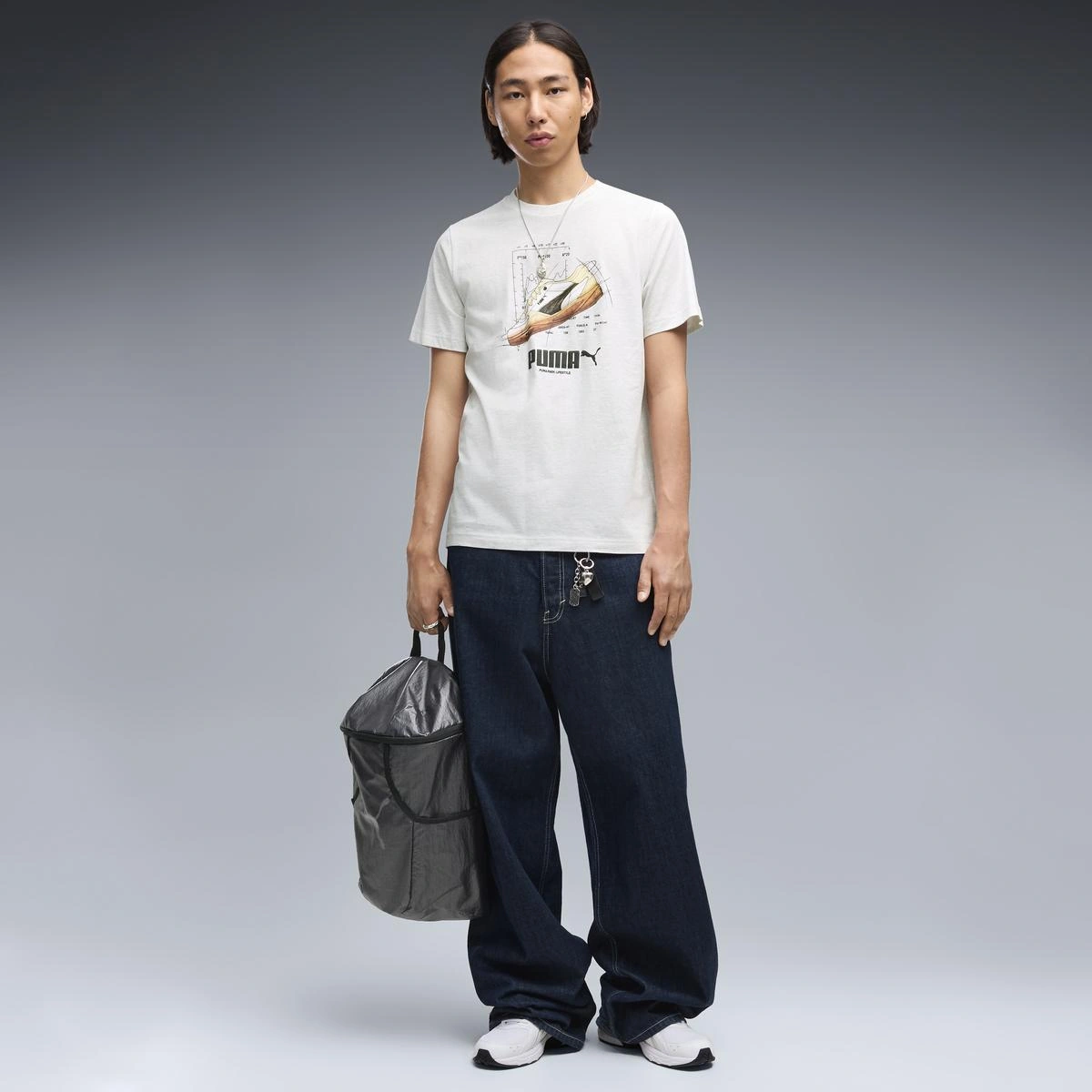 POLO HOMBRE PUMA GRAPHICS SNEAKER TEE BLANCO - 3
