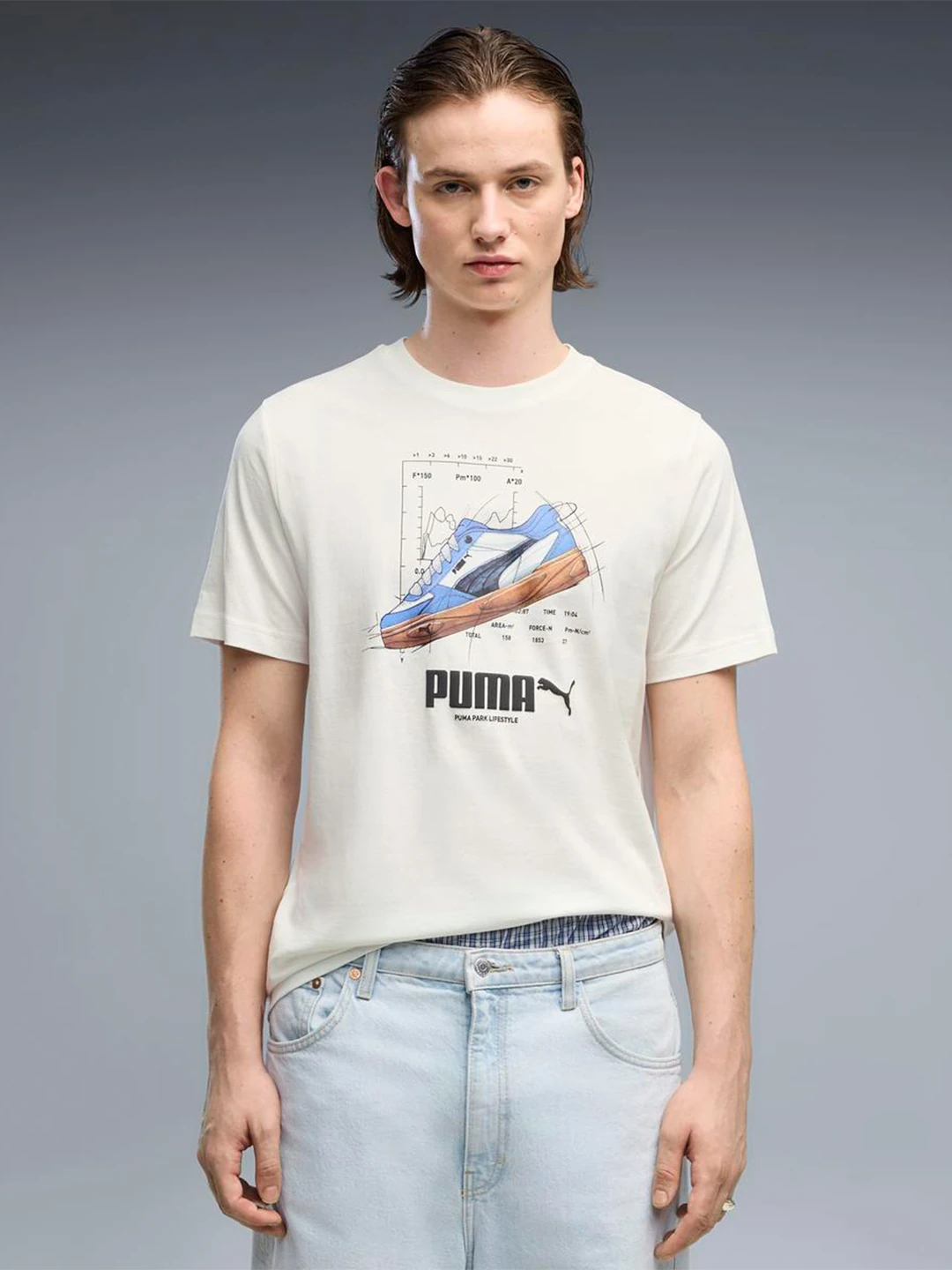 POLO ALGODÓN HOMBRE PUMA BLANCO GRAPICHS SNEAKER - 1
