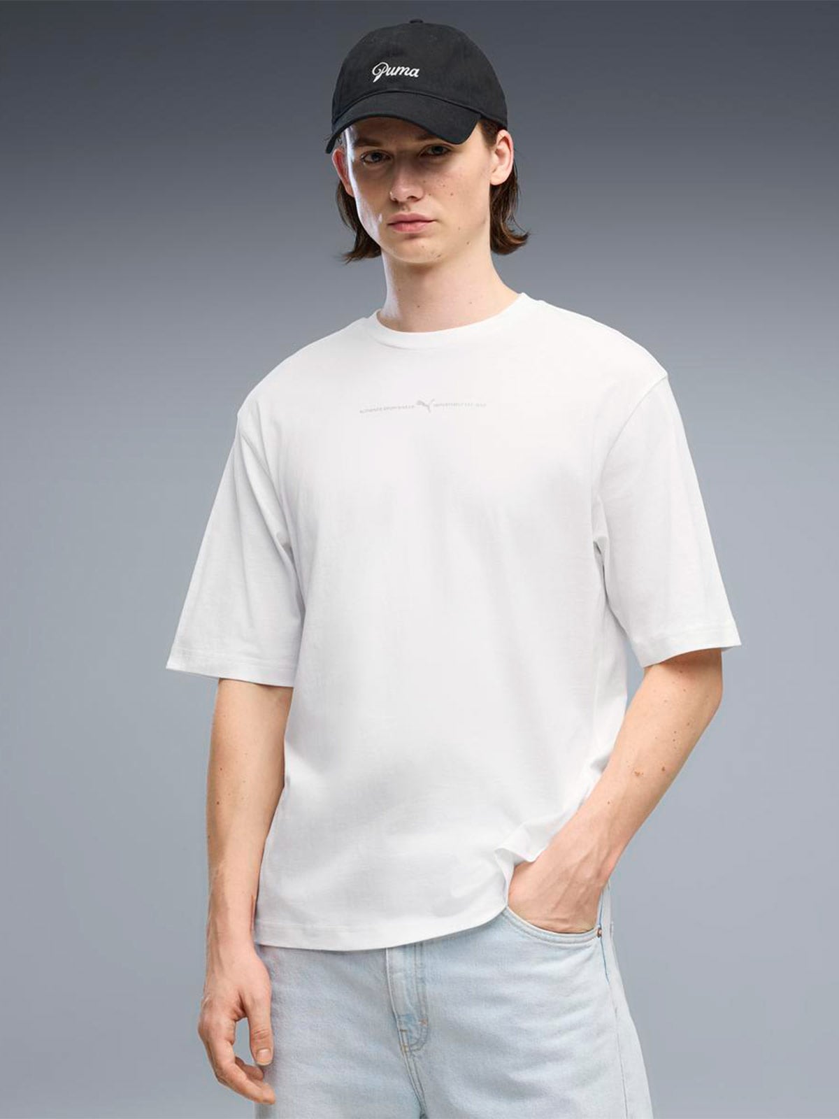 POLO ALGODÓN HOMBRE PUMA BLANCO GRAPHIC BOXY FOIL - 1