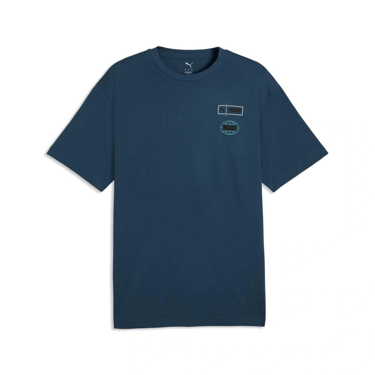 POLO HOMBRE PUMA GRAPHICS RELAXED STACKED TE+D29E AZUL - 4