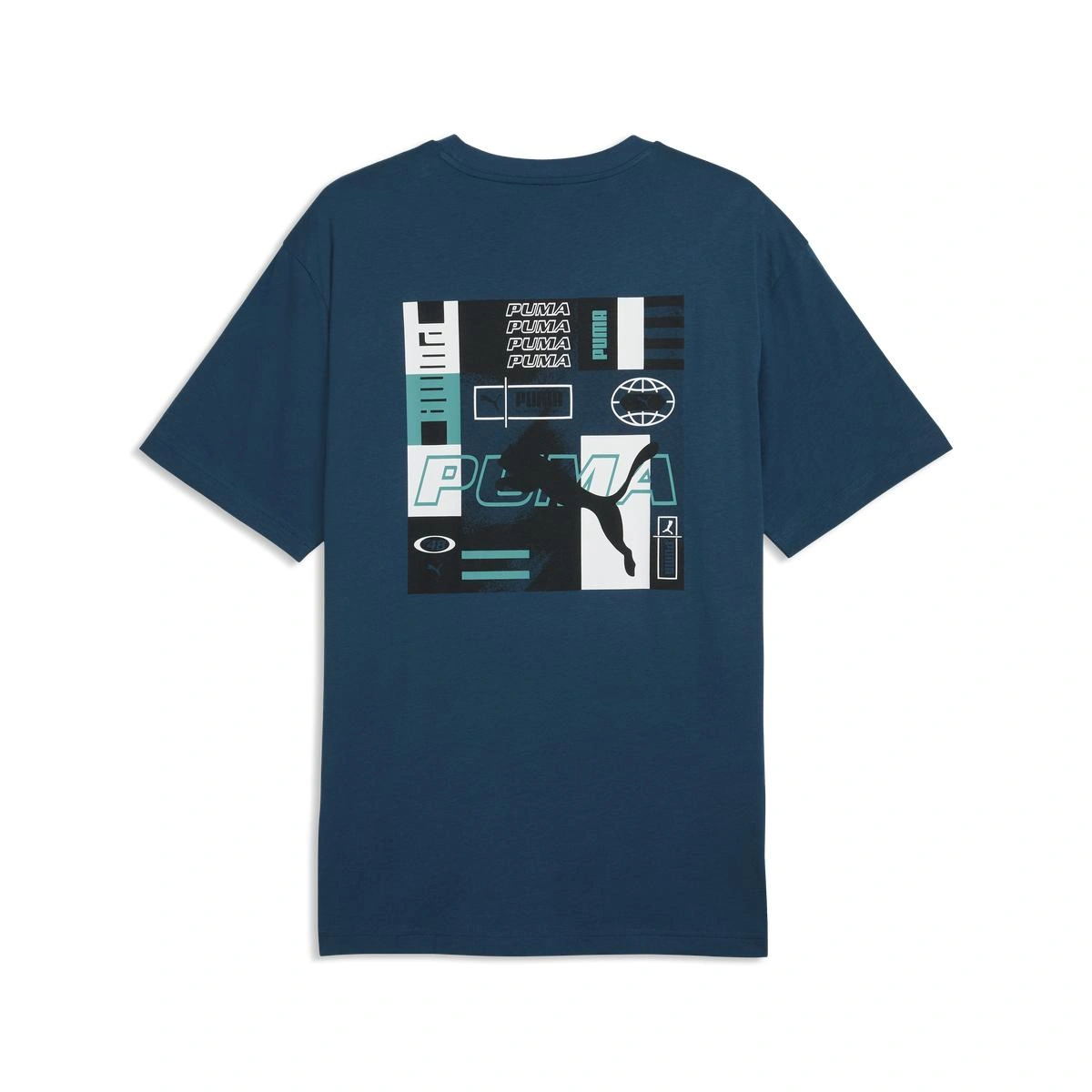 POLO HOMBRE PUMA GRAPHICS RELAXED STACKED TE+D29E AZUL - 5