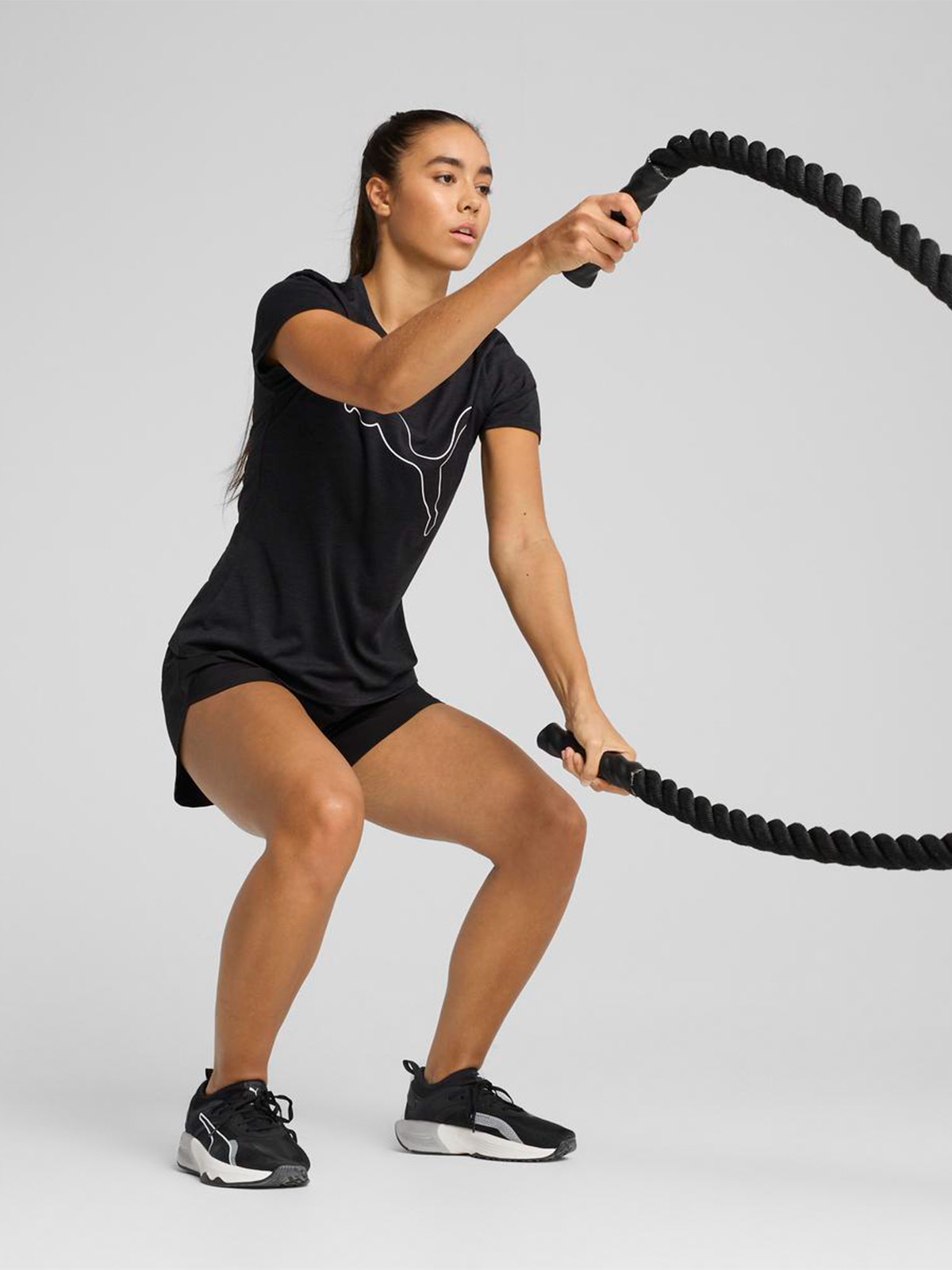 POLO MUJER PUMA NEGRO ESSENTIAL HEATHER - 4
