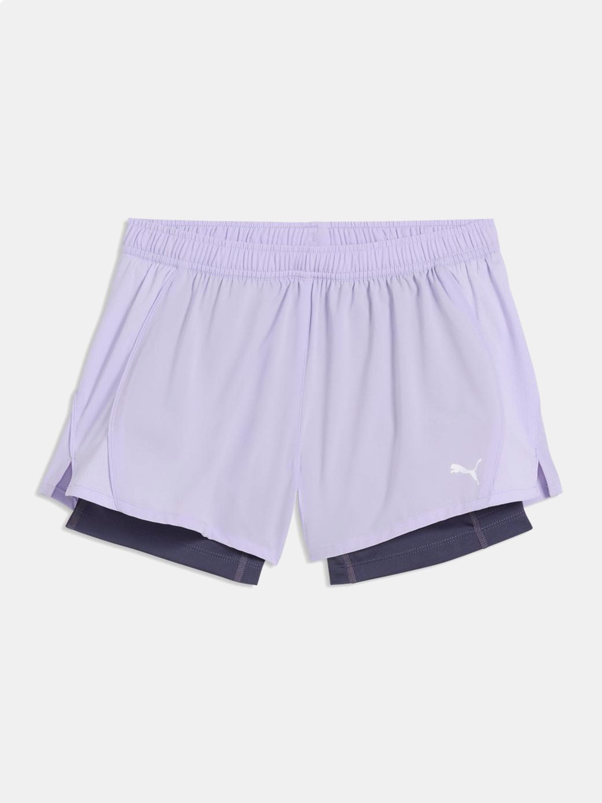 SHORT RUNNING MUJER PUMA RUN VELOCITY 2 EN 1 3” MORADO - 5