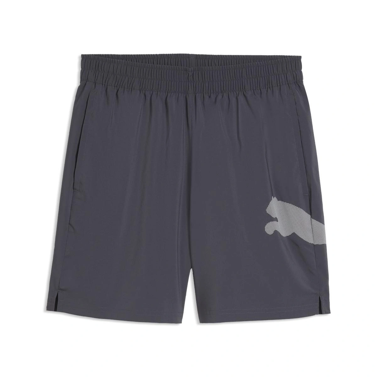SHORT HOMBRE PUMA TRAIN ALL DAY ESSENTIALS BIG LOGO 7" WOVEN MORADO - 1