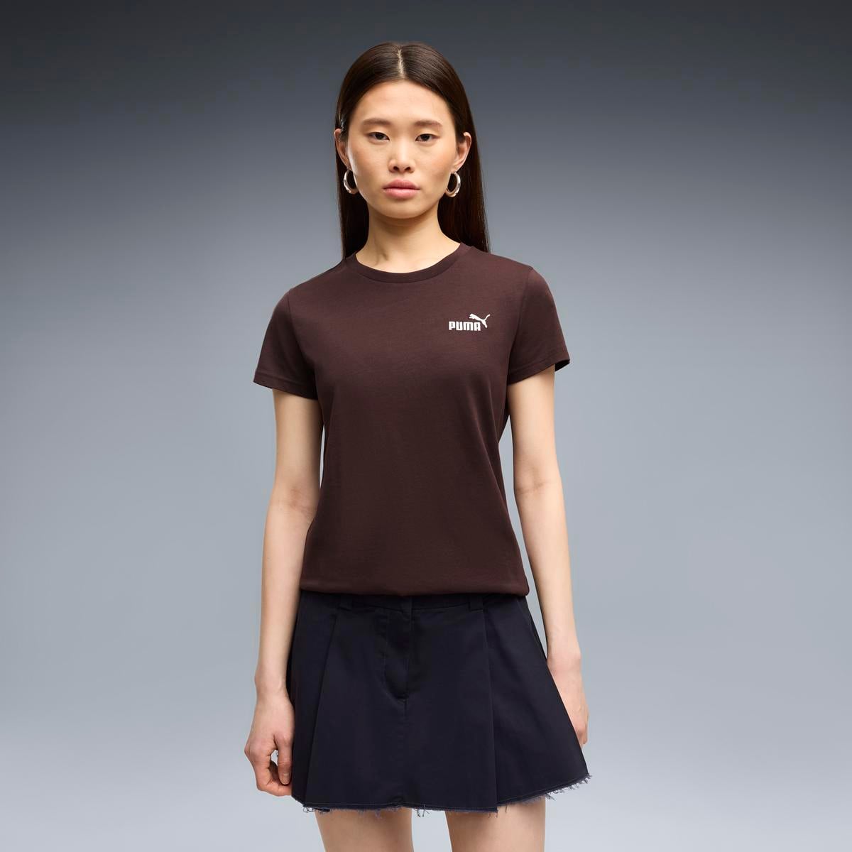 POLO MANGA CORTA MUJER PUMA MARRÓN - 1