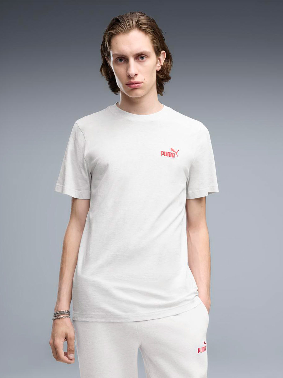 POLO HOMBRE PUMA BLANCO LOGO SMALL - 1