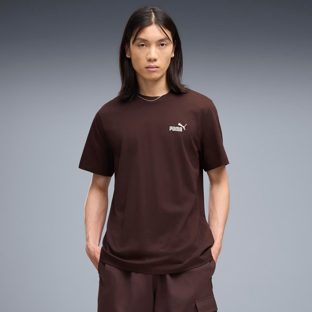 POLO MANGA CORTA HOMBRE PUMA MARRÓN - 1