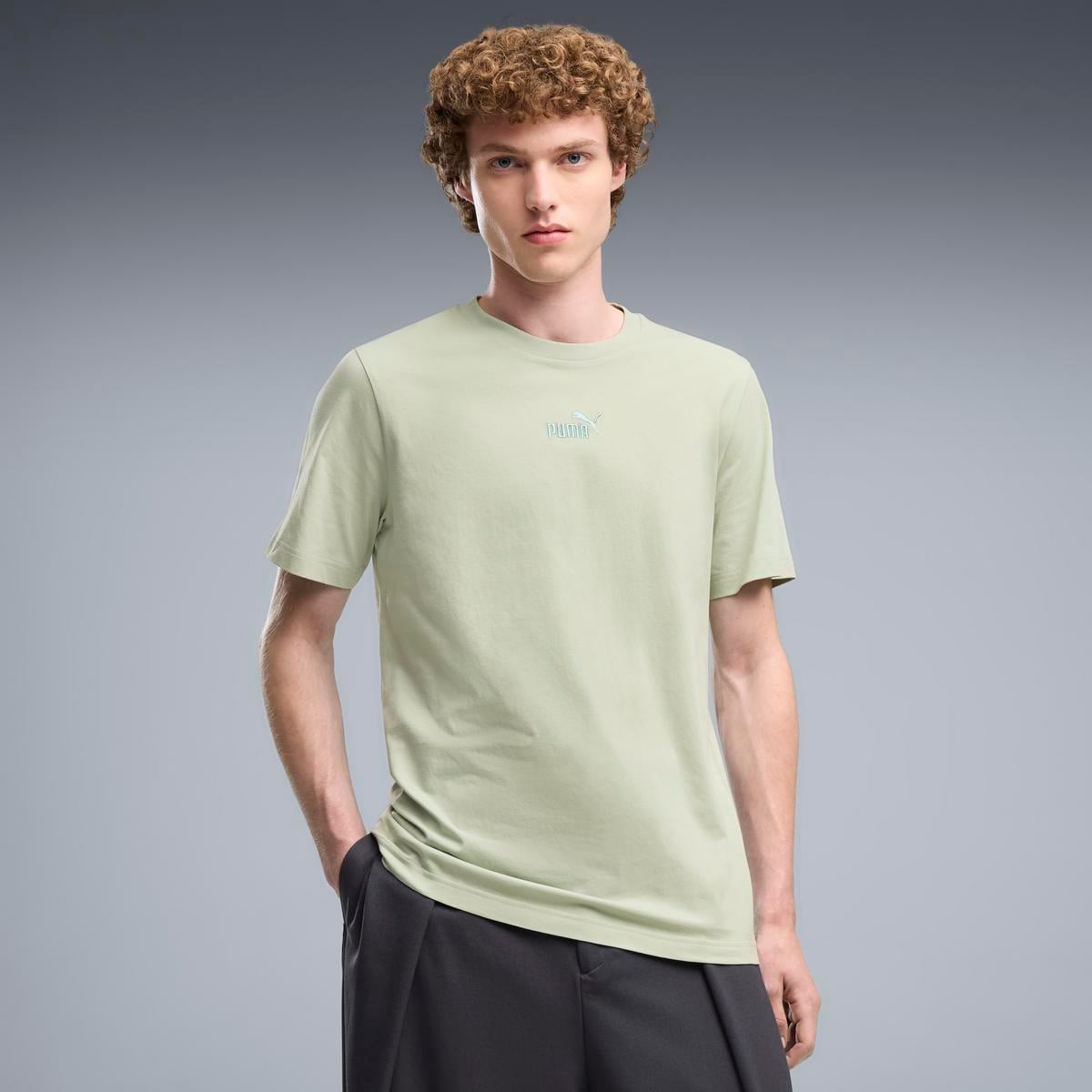 POLO MANGA CORTA HOMBRE PUMA VERDE - 1