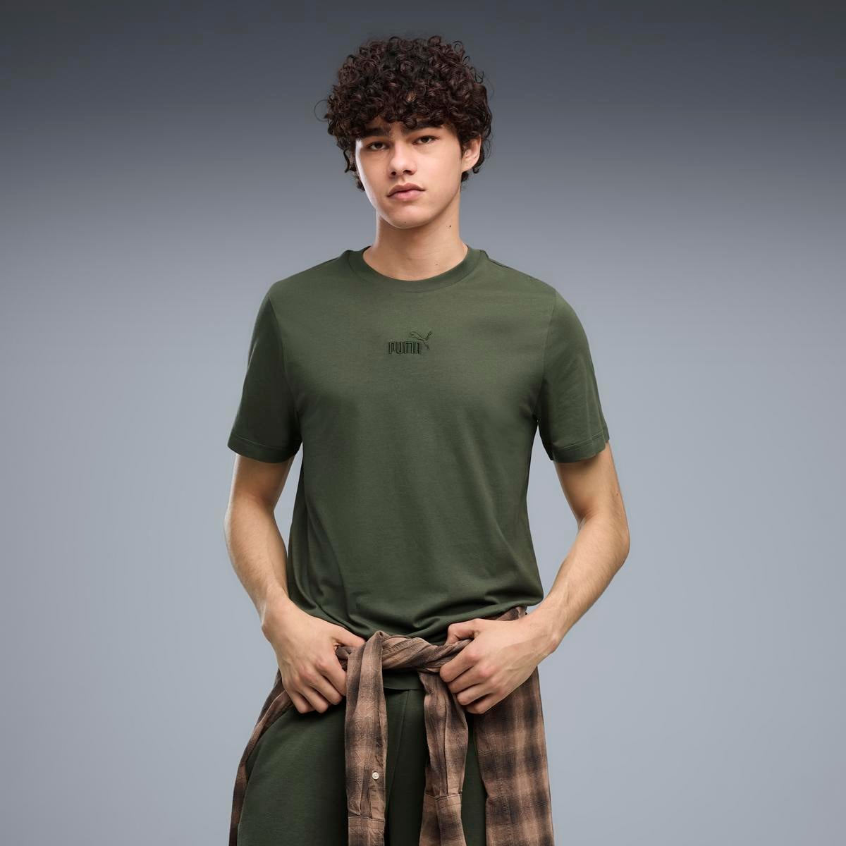 POLO MANGA CORTA HOMBRE PUMA VERDE - 1