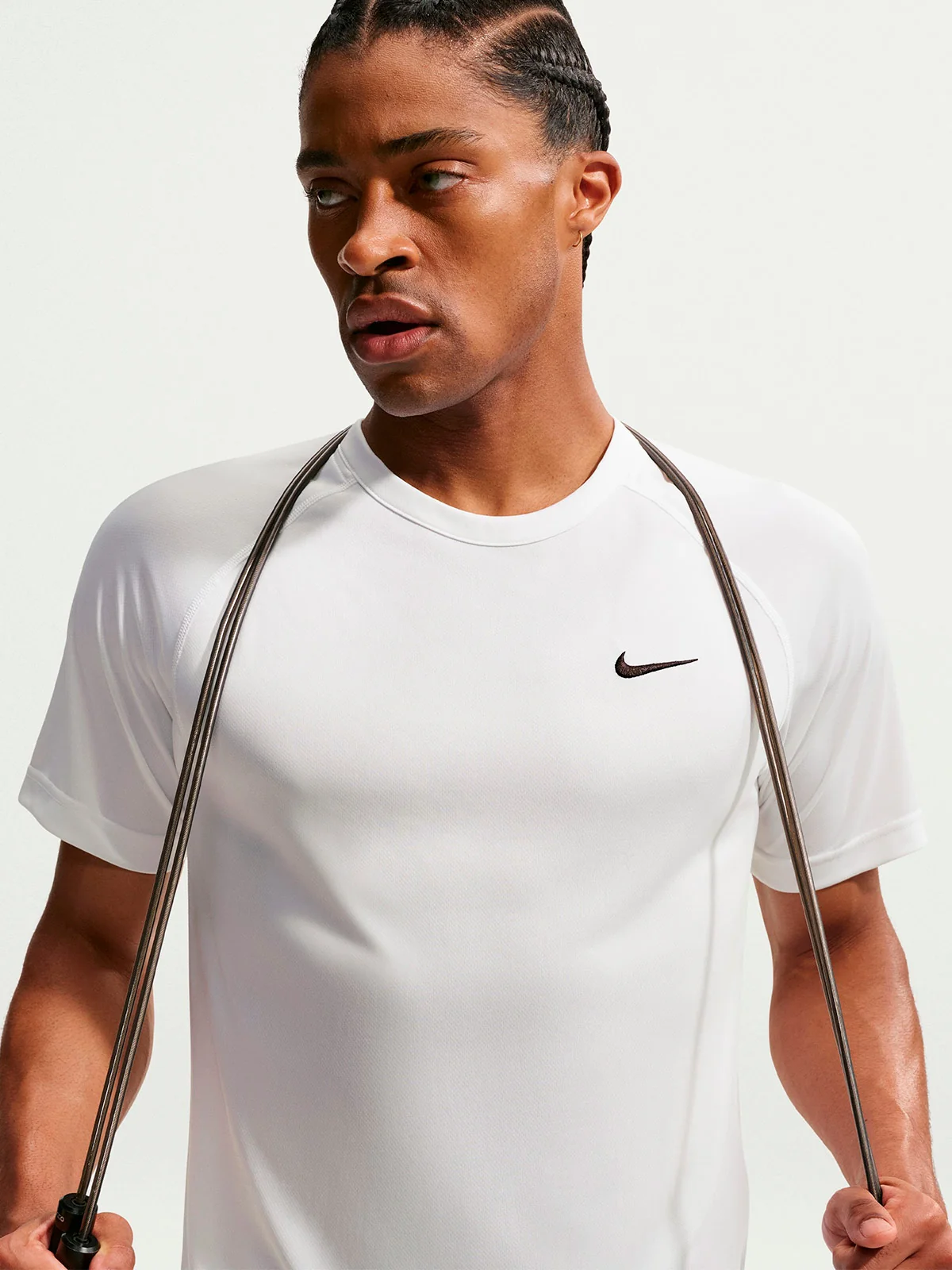 CAMISETA MANGA CORTA HOMBRE NIKE BLANCO FLEX - 3