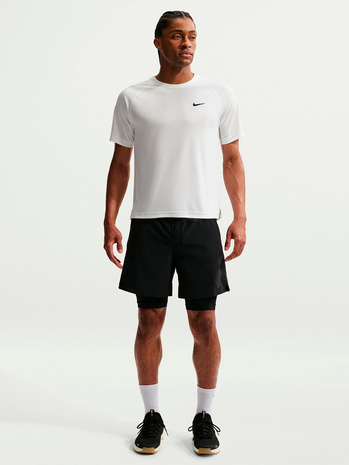 CAMISETA MANGA CORTA HOMBRE NIKE BLANCO FLEX - 1