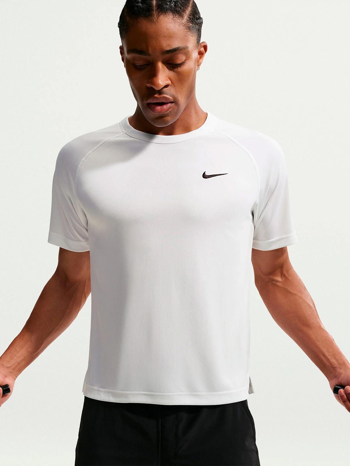 CAMISETA MANGA CORTA HOMBRE NIKE BLANCO FLEX - 5