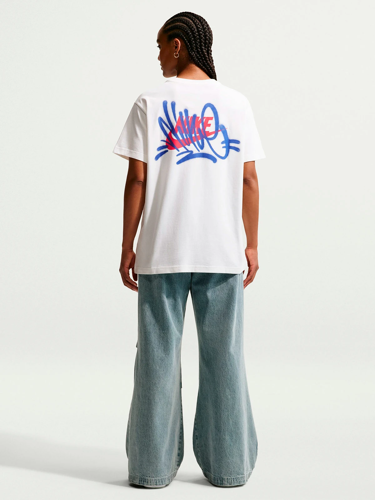 CAMISETA MANGA CORTA ALGODÓN MUJER NIKE BLANCO - 2