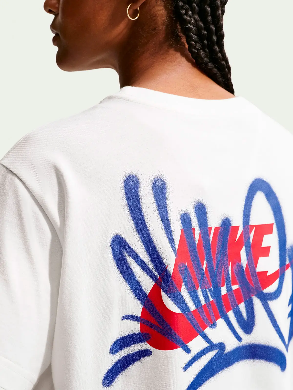 CAMISETA MANGA CORTA ALGODÓN MUJER NIKE BLANCO - 3