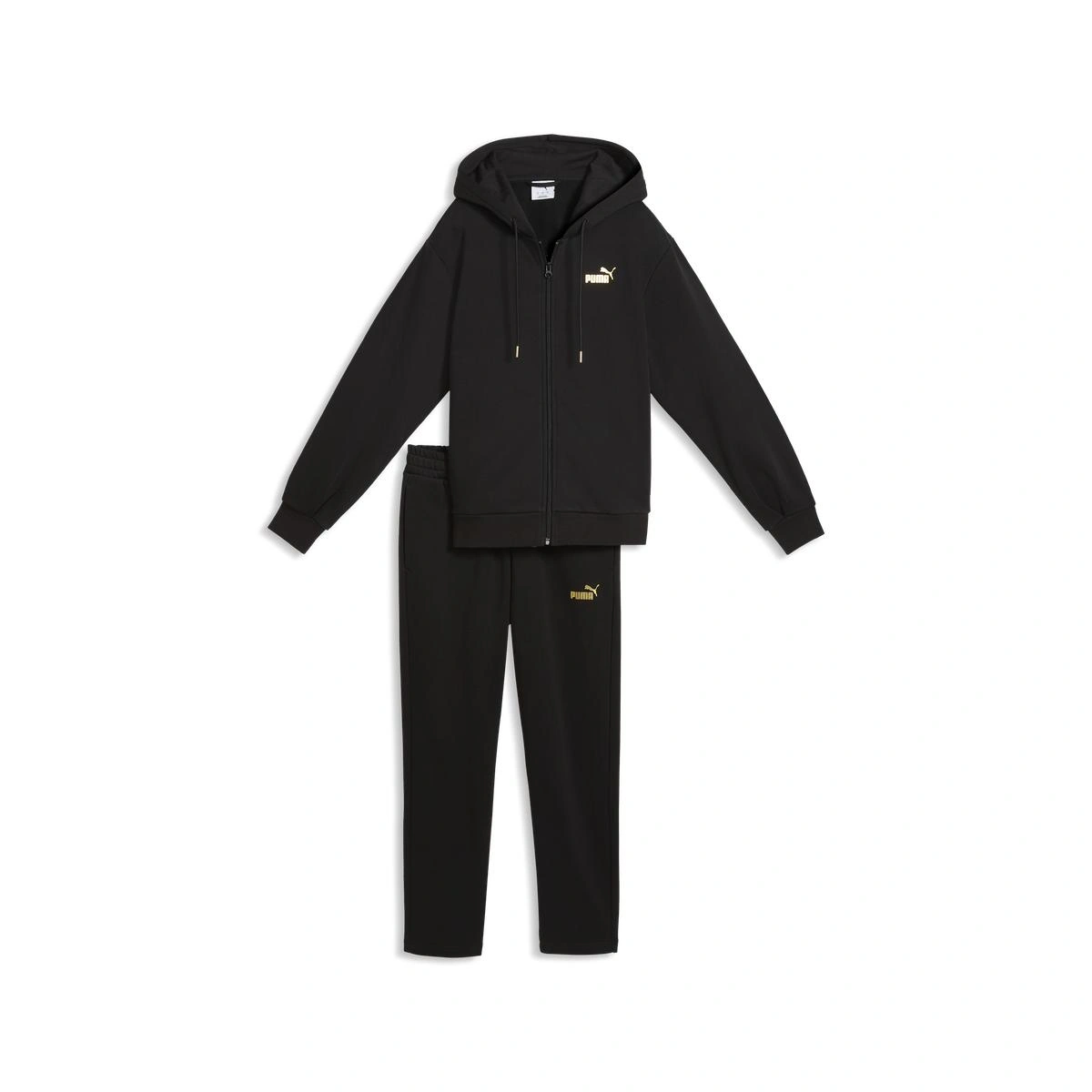 CONJUNTO BUZO MUJER PUMA METALLIC HOODED STANDARD SWEAT SUIT FL OP - 1