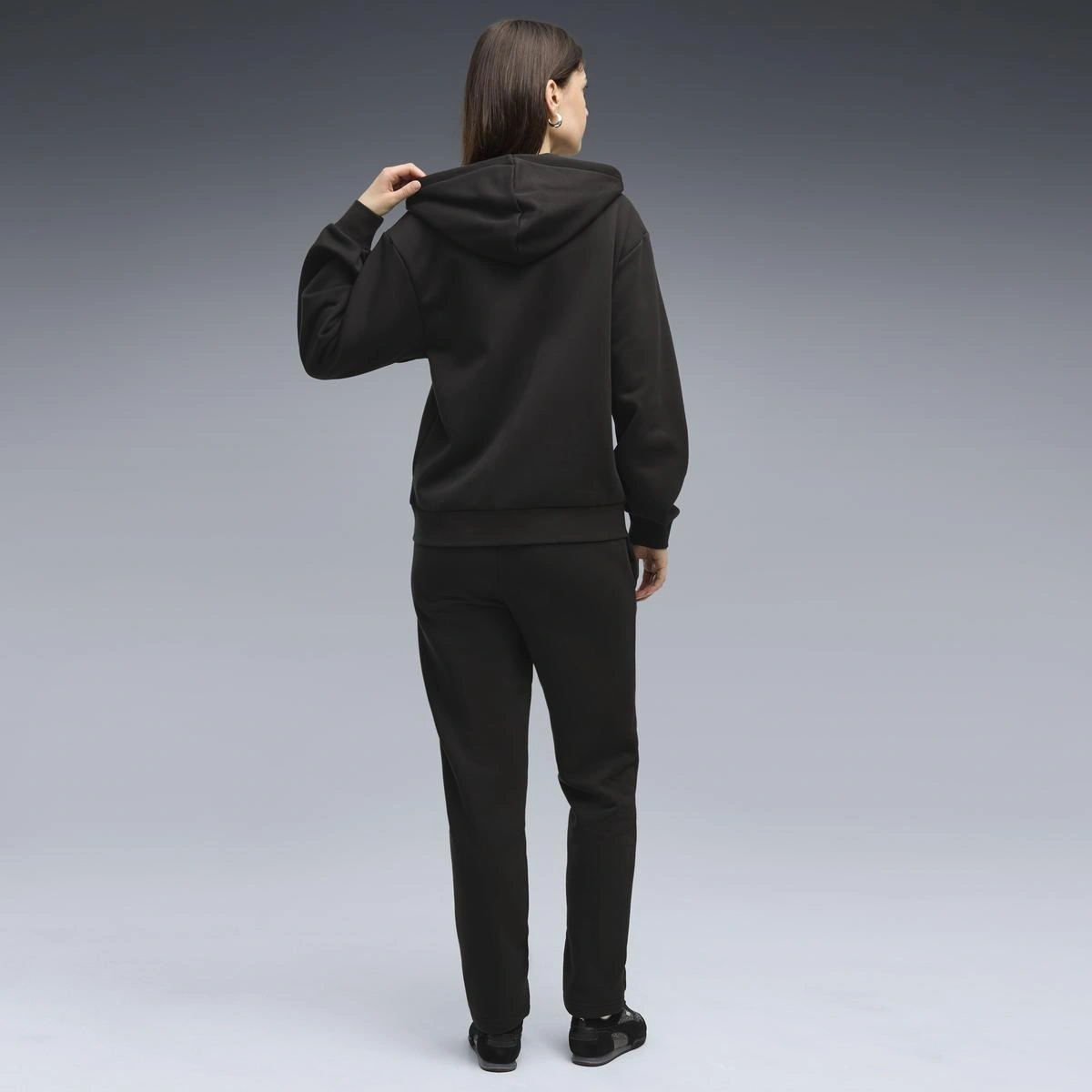 CONJUNTO BUZO MUJER PUMA METALLIC HOODED STANDARD SWEAT SUIT FL OP - 4